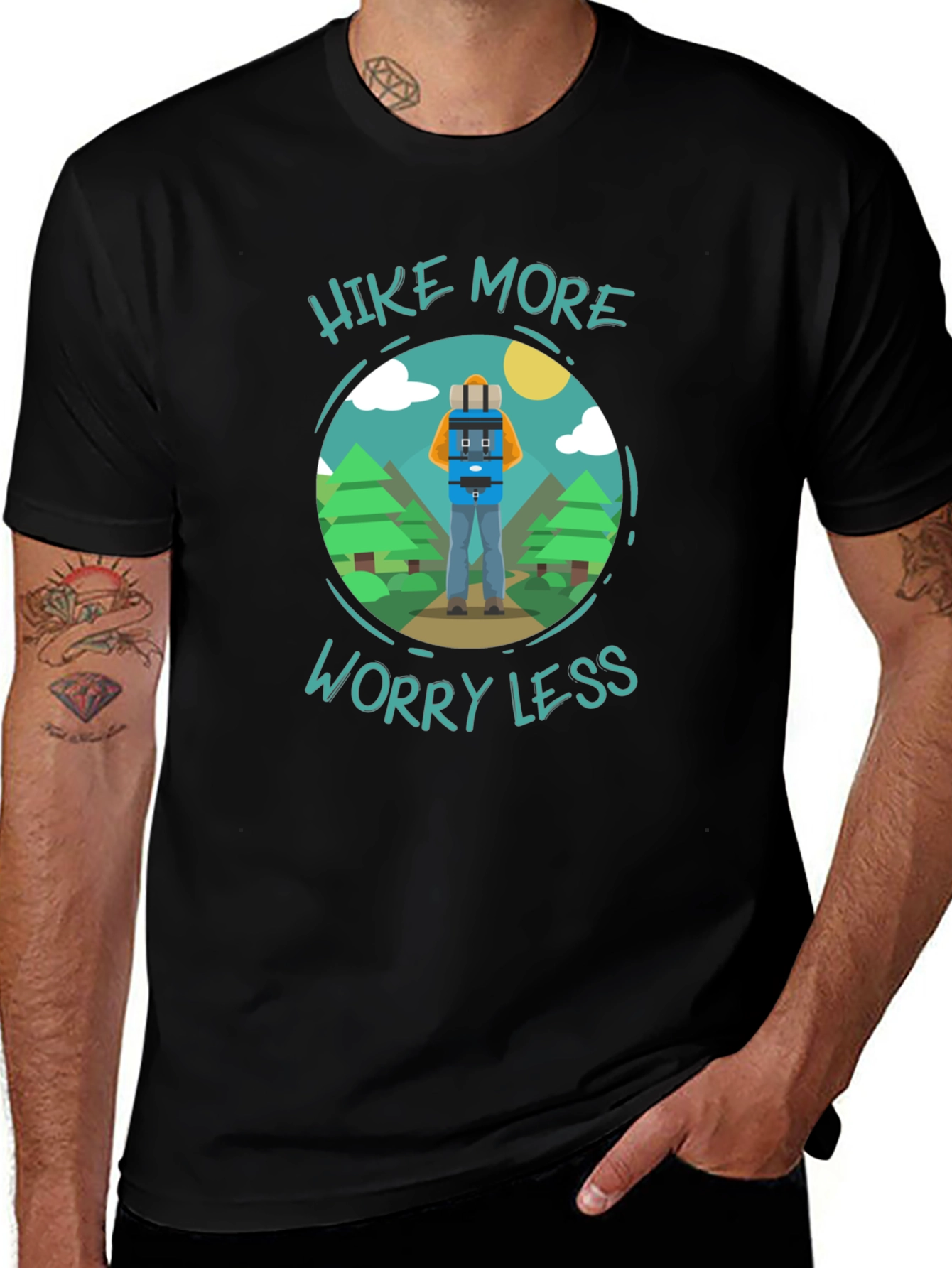 Hike More Worry Less Graphic Tee