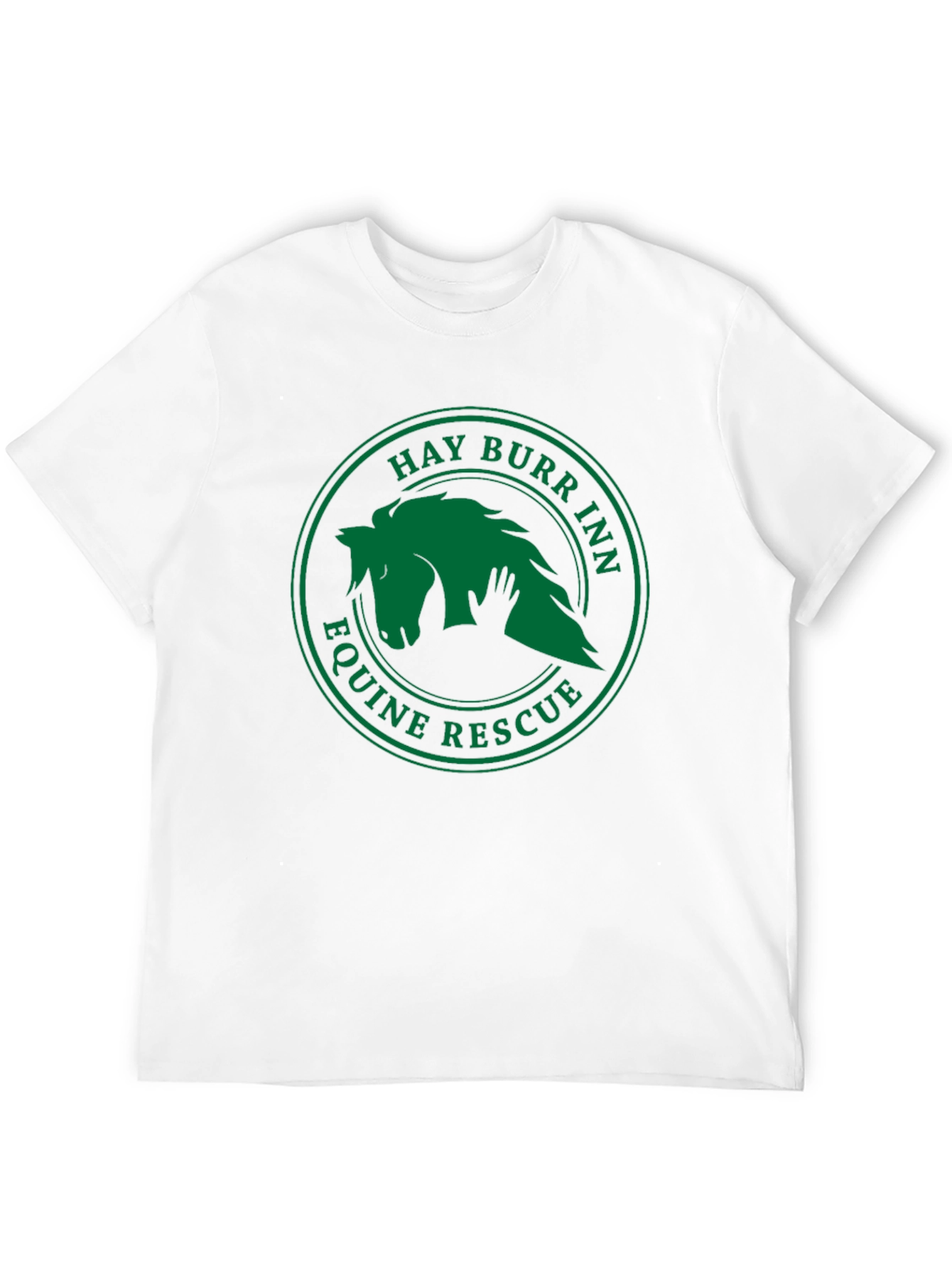 Hay Burr Inn Equine Rescue Black T-Shirt