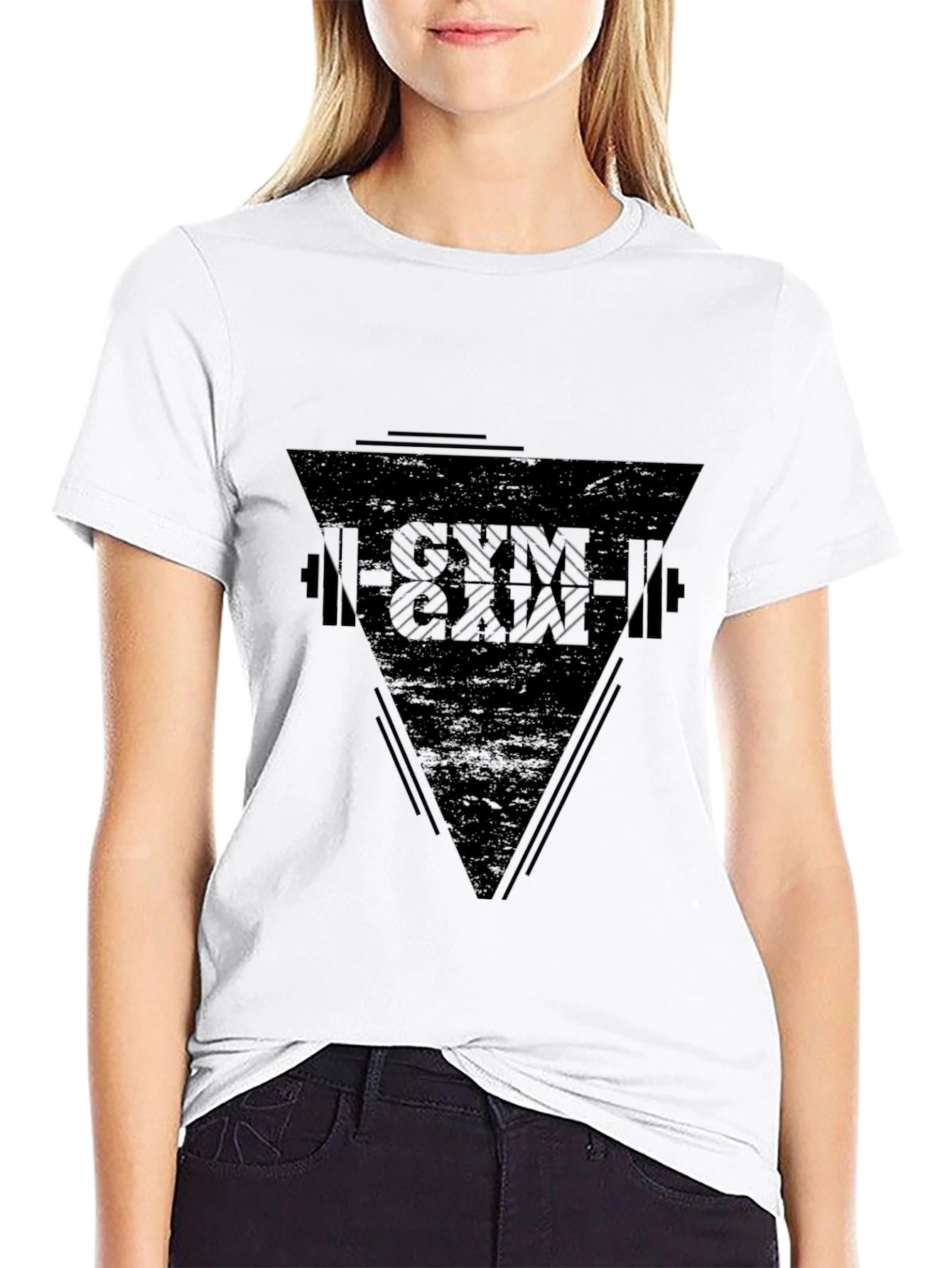 Gym & Gain Black Graphic T-Shirt
