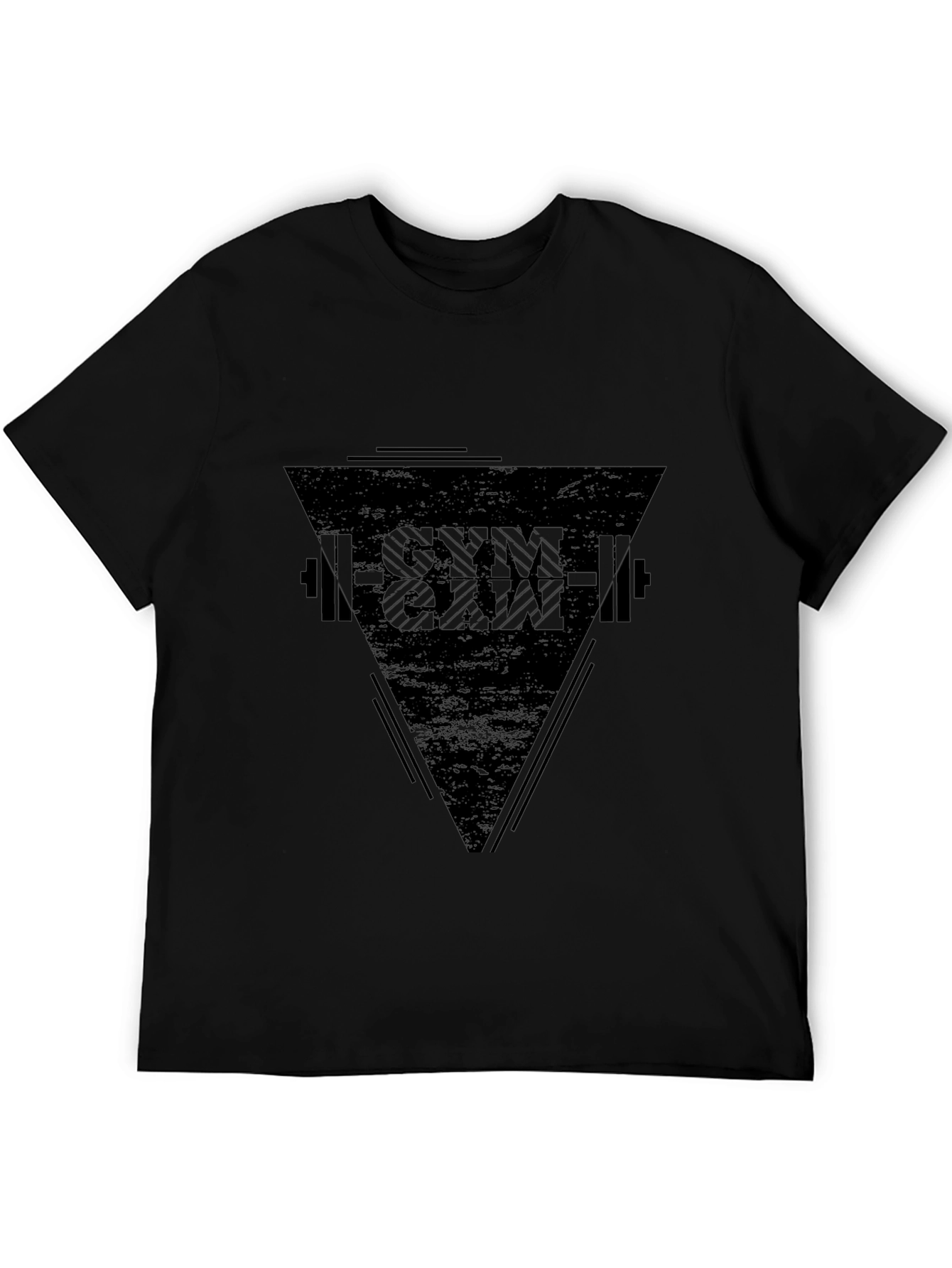 Gym & Gain Black Graphic T-Shirt