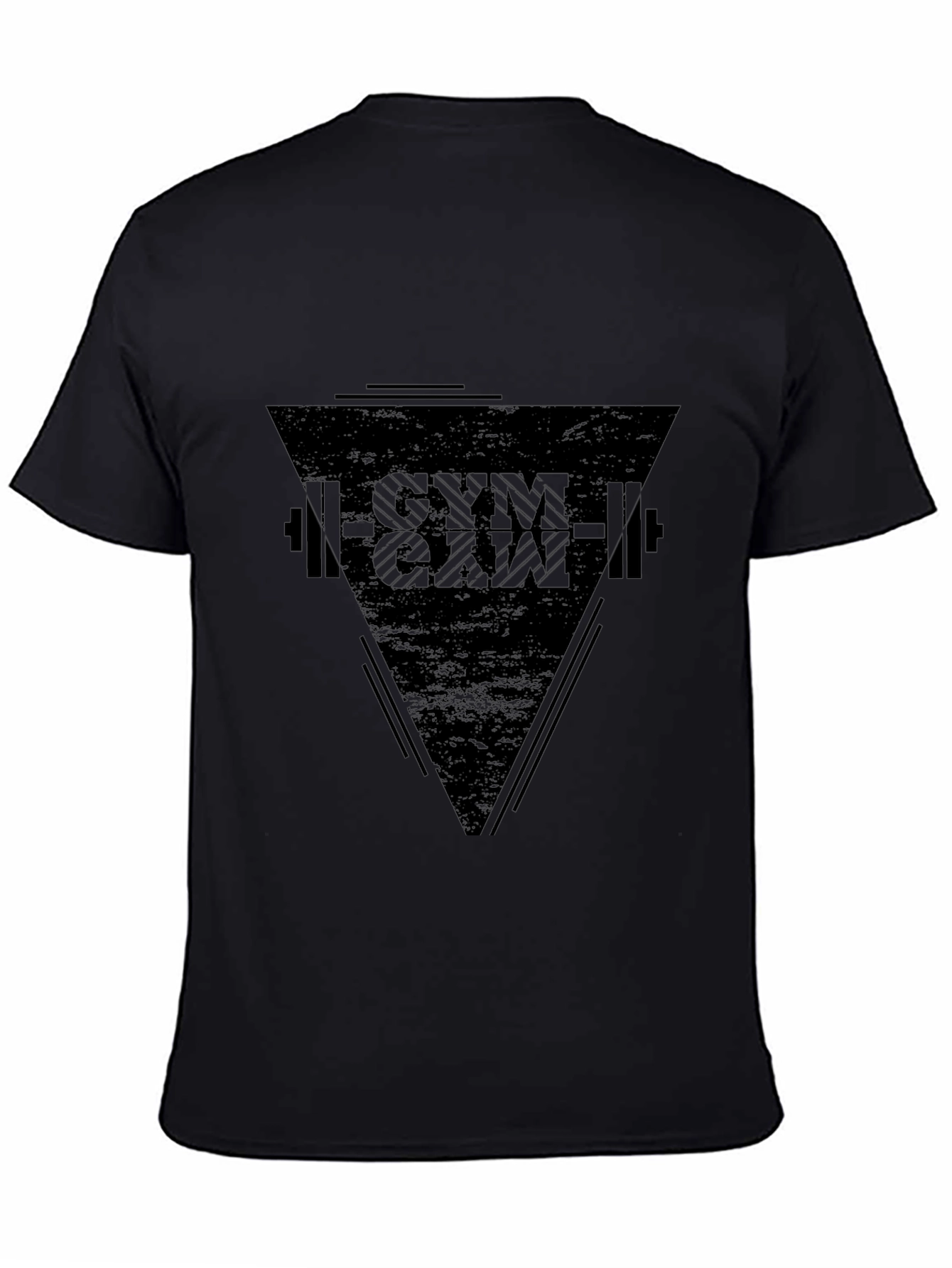 Gym & Gain Black Graphic T-Shirt