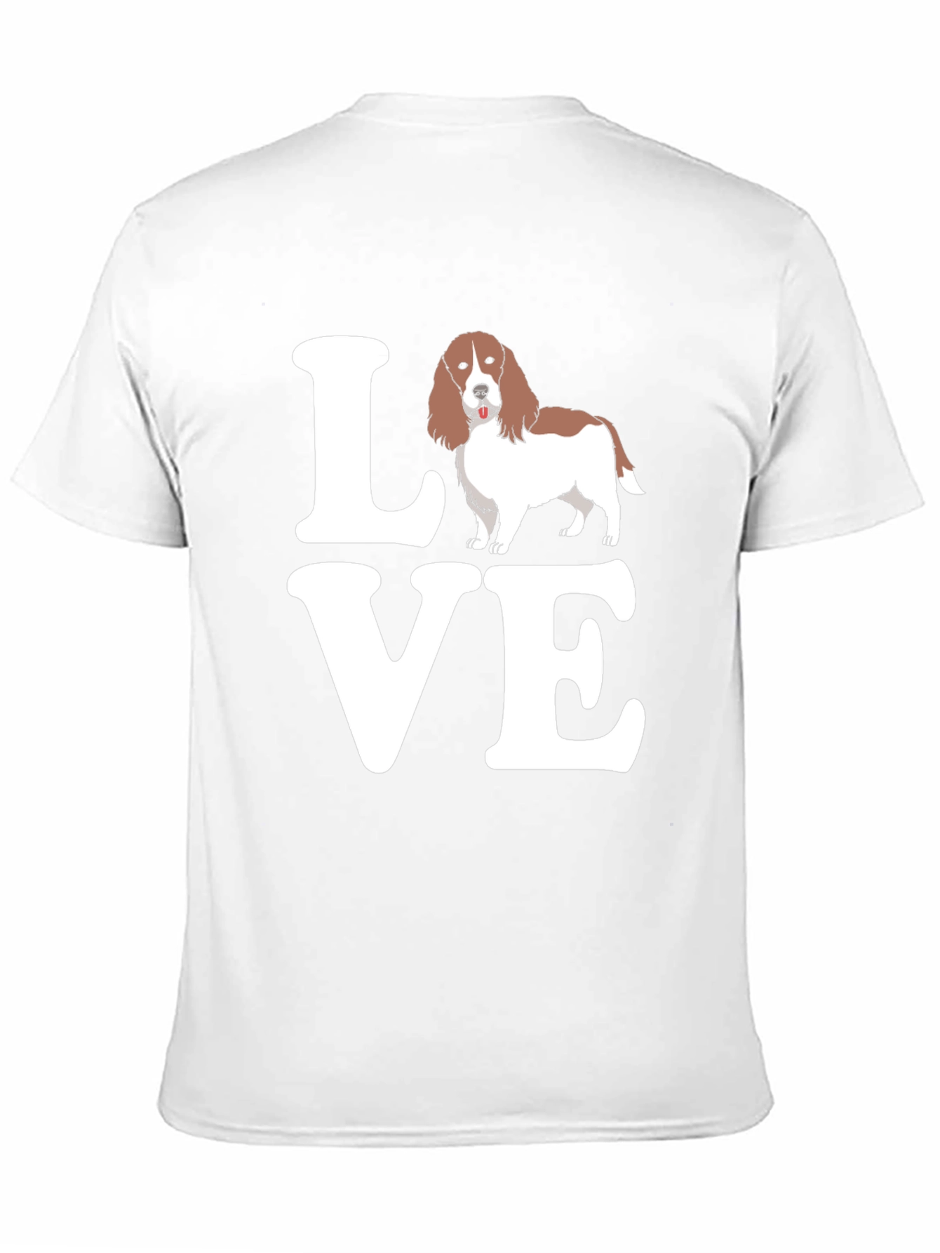 Love Welsh Springer Spaniel Black T-Shirt