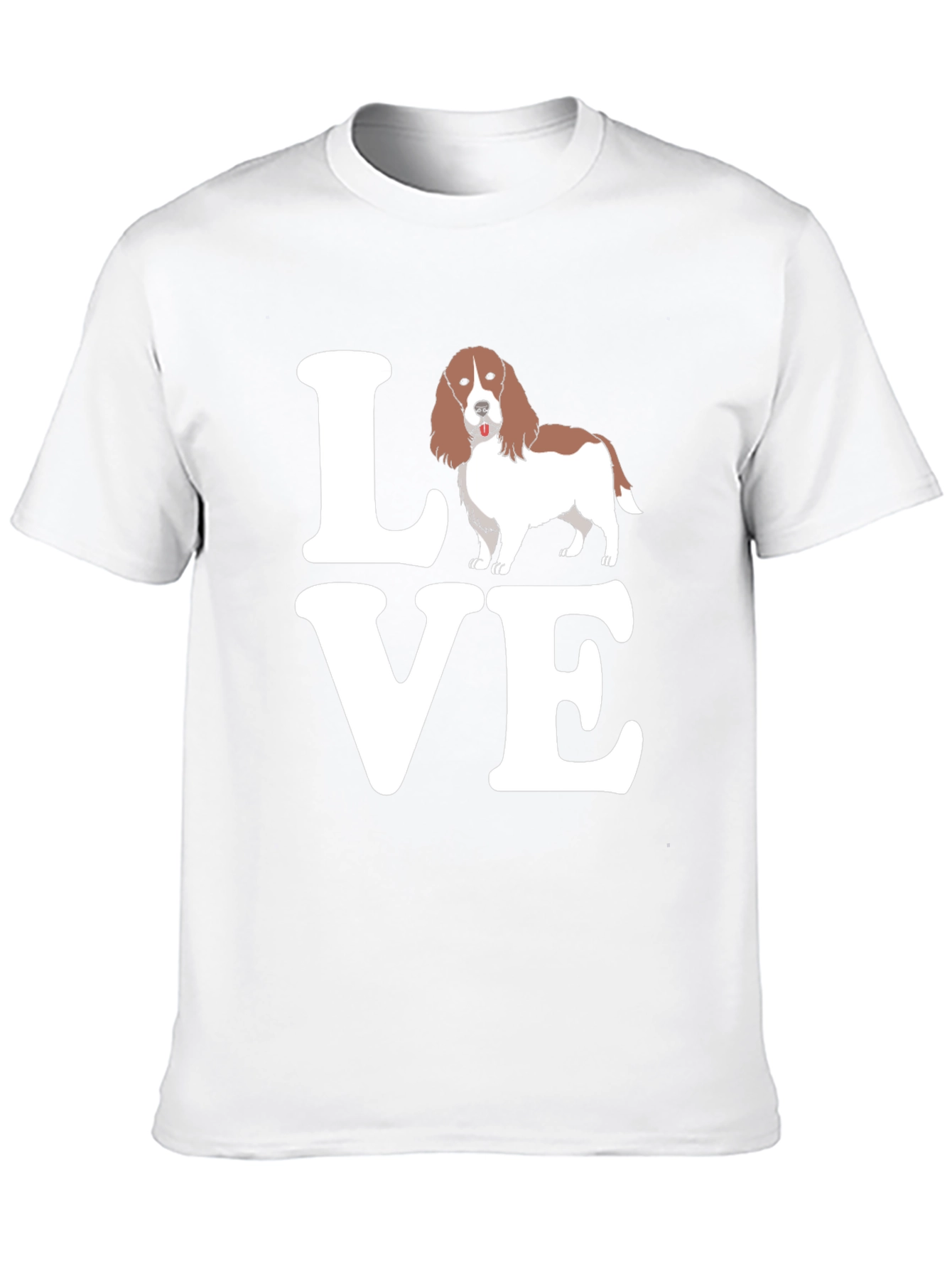 Love Welsh Springer Spaniel Black T-Shirt