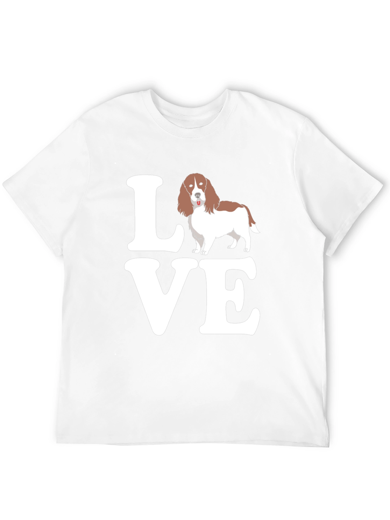 Love Welsh Springer Spaniel Black T-Shirt