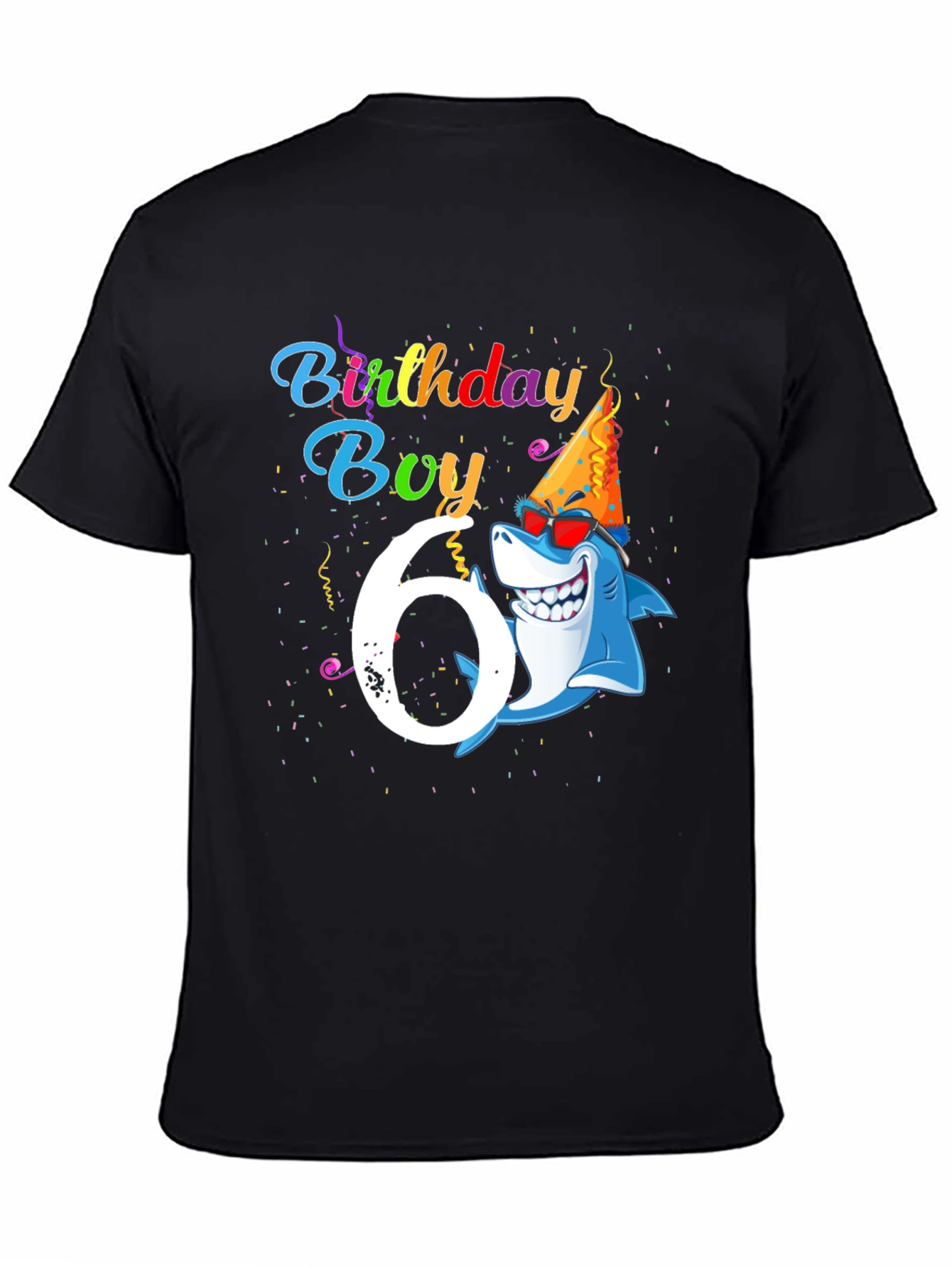 Birthday Boy Shark 6 T-Shirt