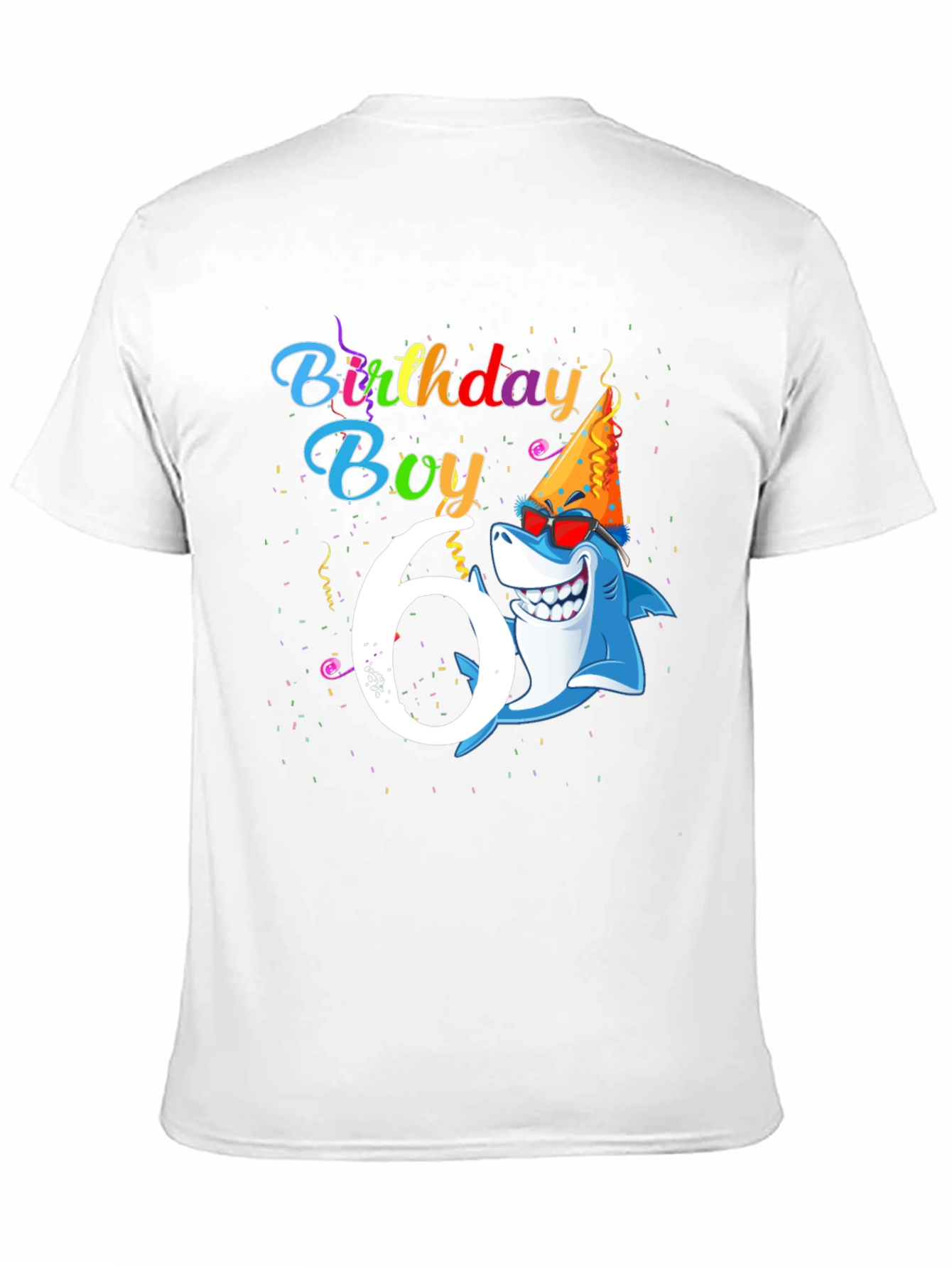 Birthday Boy Shark 6 T-Shirt