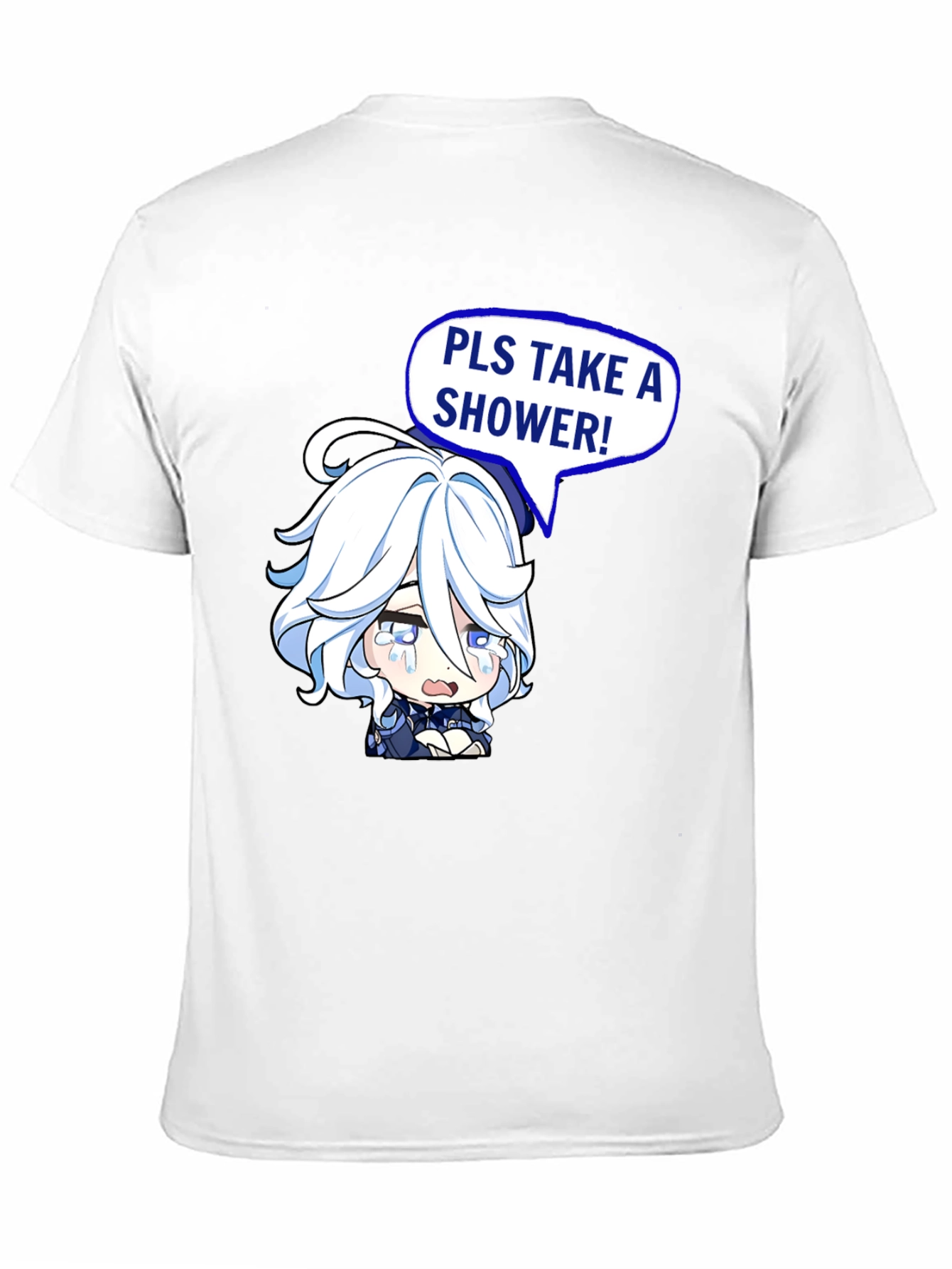 Funny Pls Take a Shower Anime T-Shirt