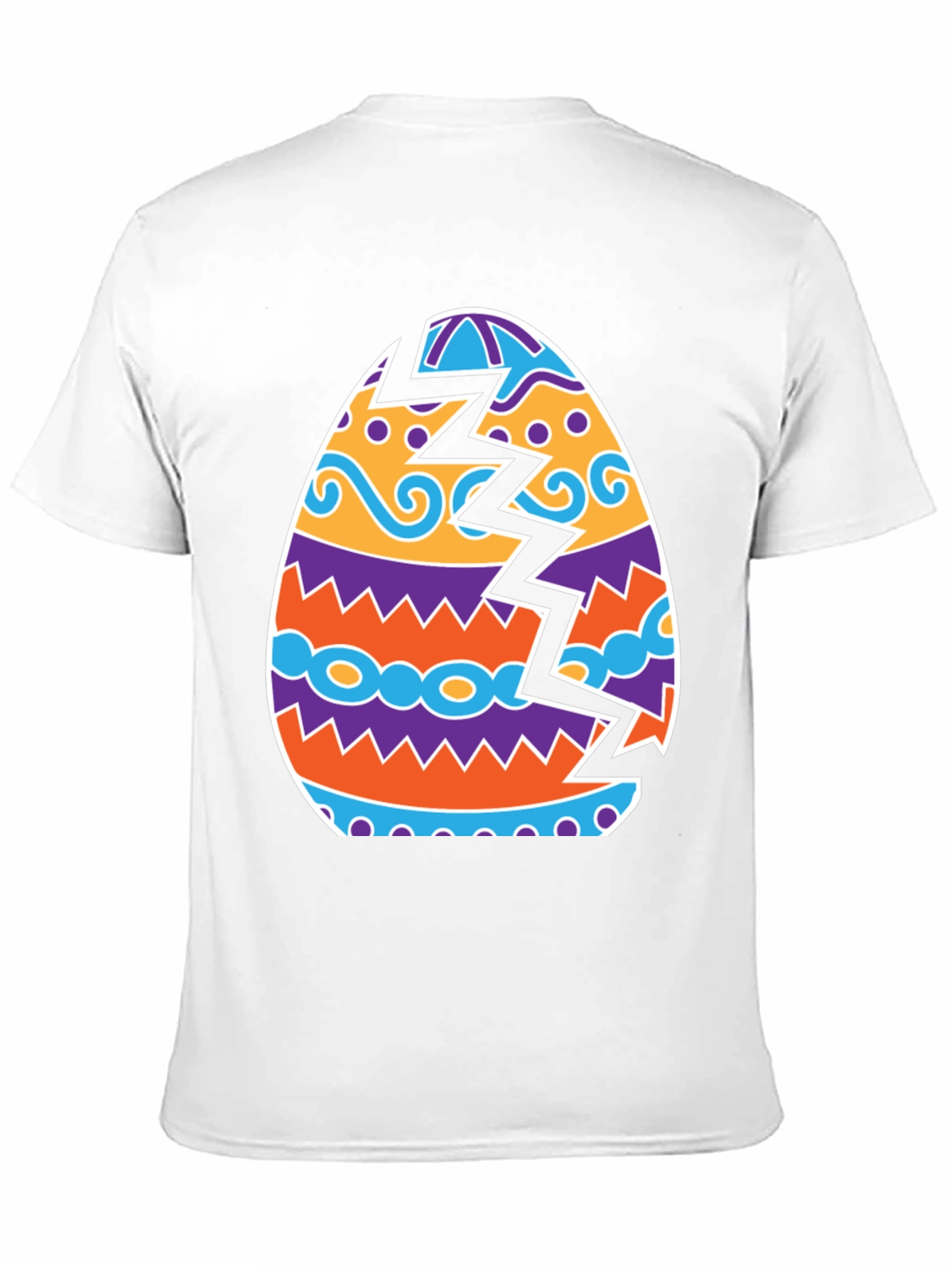 Cracked Easter Egg Graphic Tee - Novelty Holiday Shirt