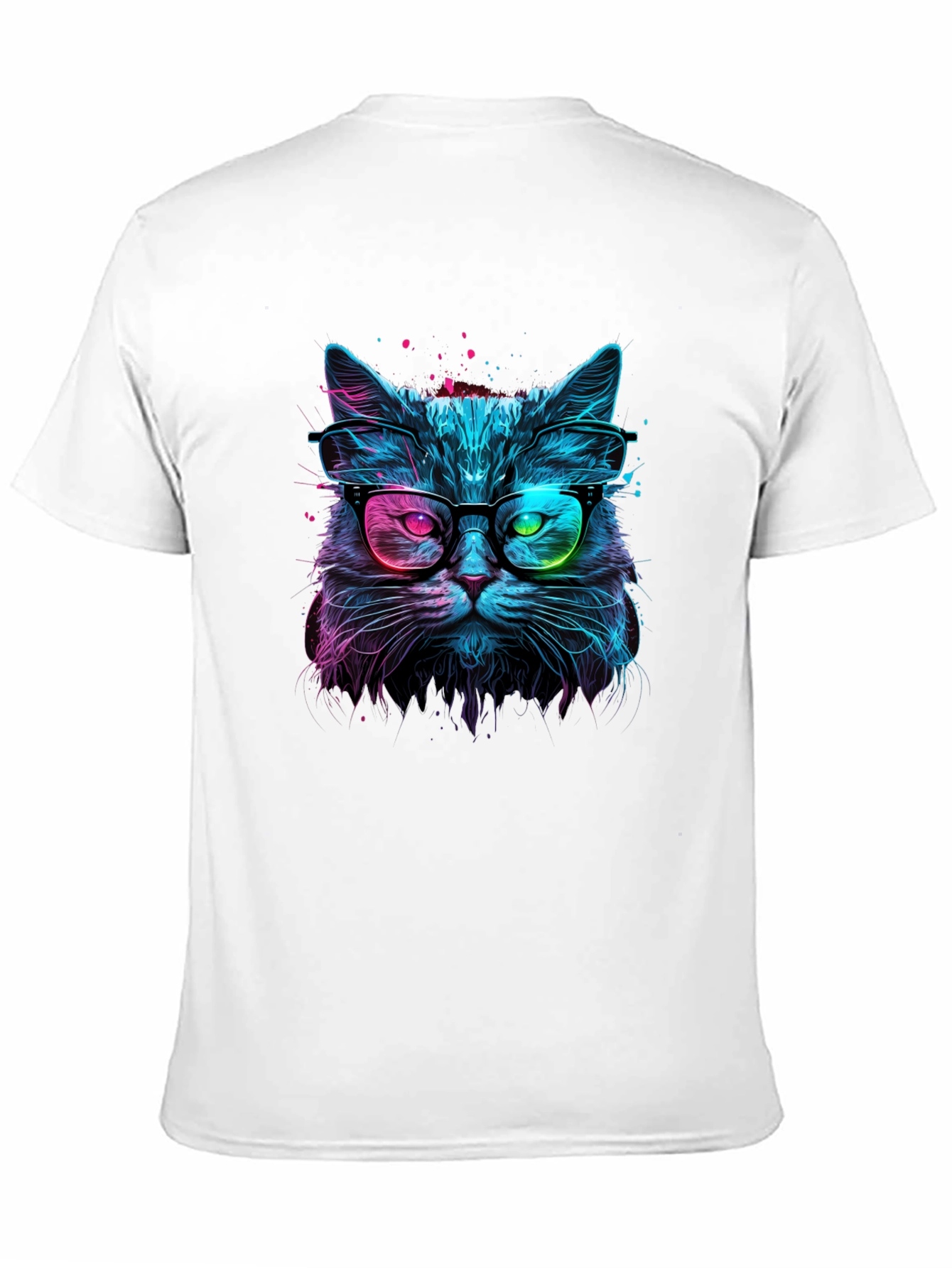 Neon Cat Graphic T-Shirt - Stylish & Unique!