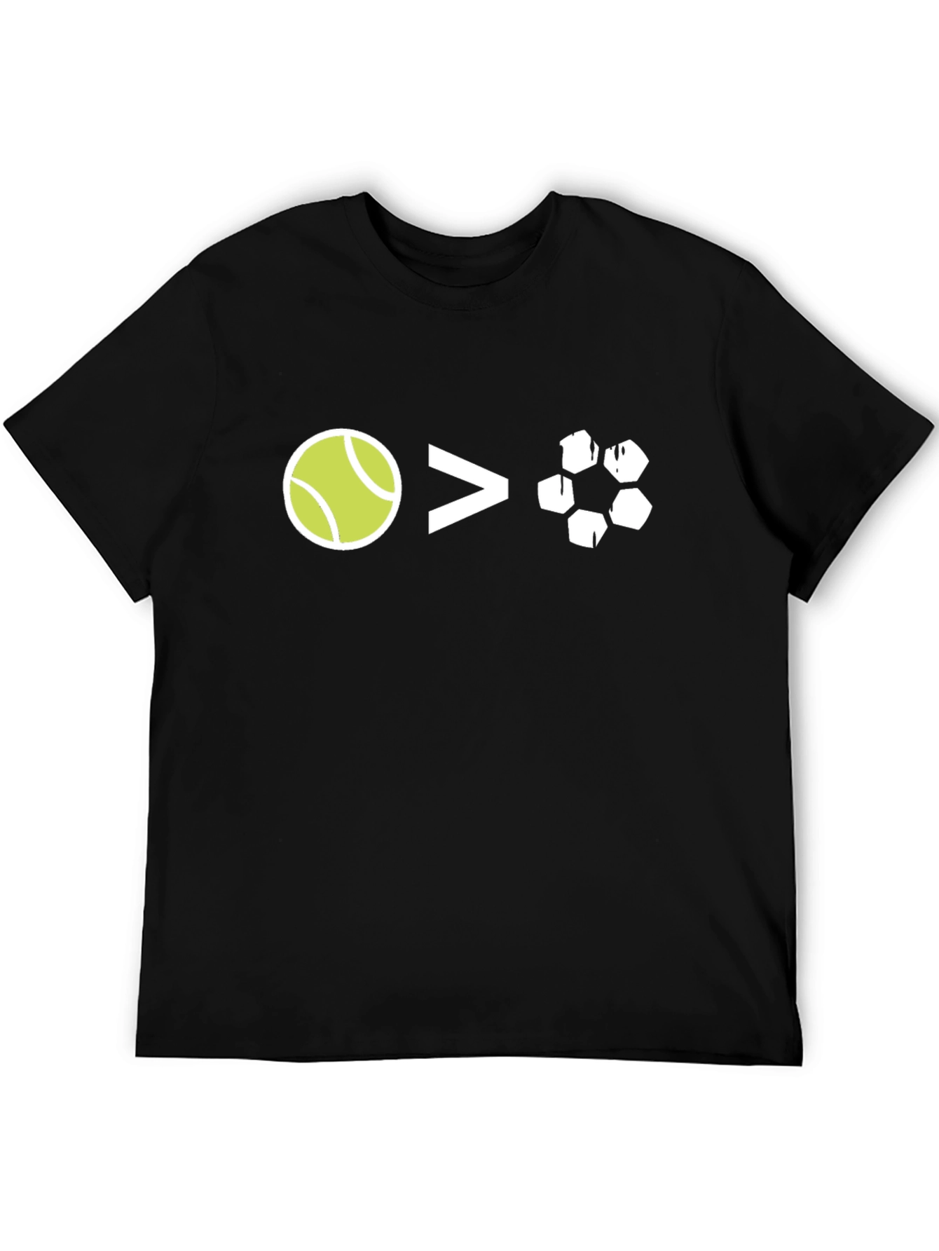 Tennis Over Soccer Graphic T-Shirt