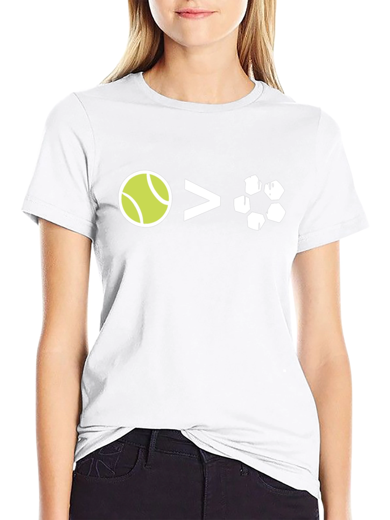 Tennis Over Soccer Graphic T-Shirt