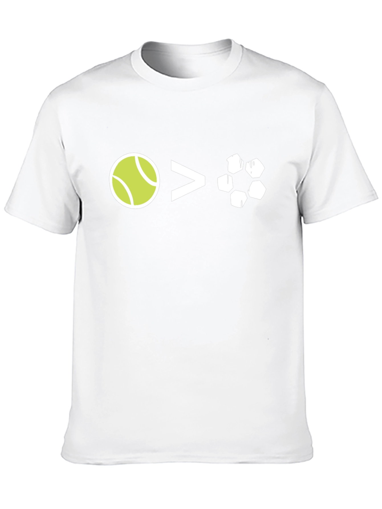Tennis Over Soccer Graphic T-Shirt