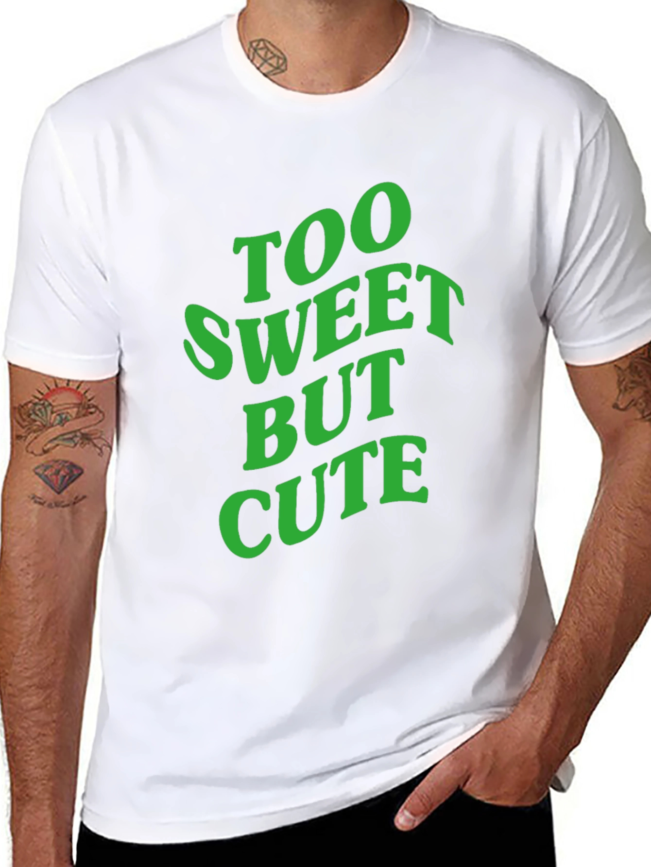 Too Sweet But Cute Black T-Shirt