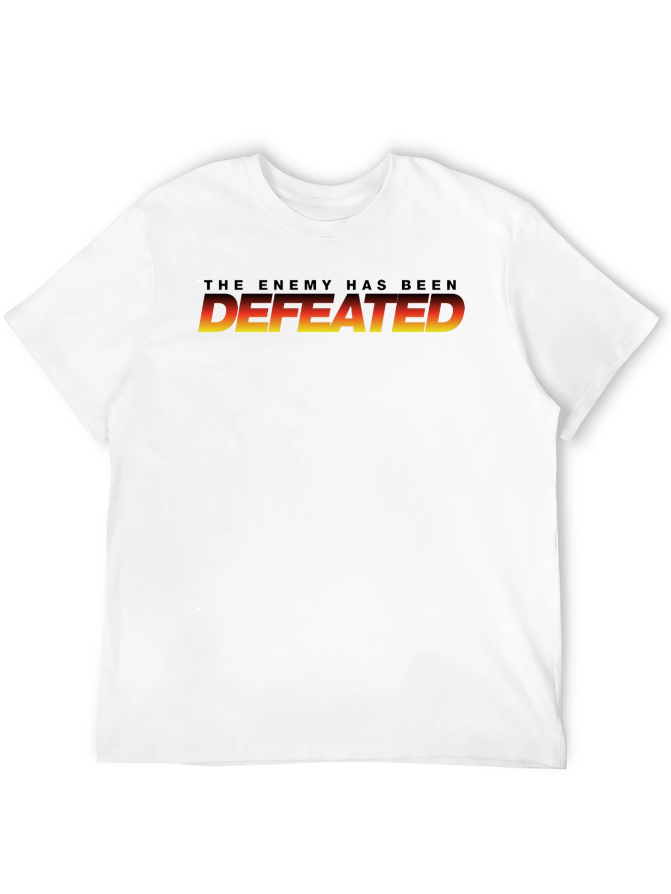 The Enemy Has Been Defeated Graphic Tee - Black