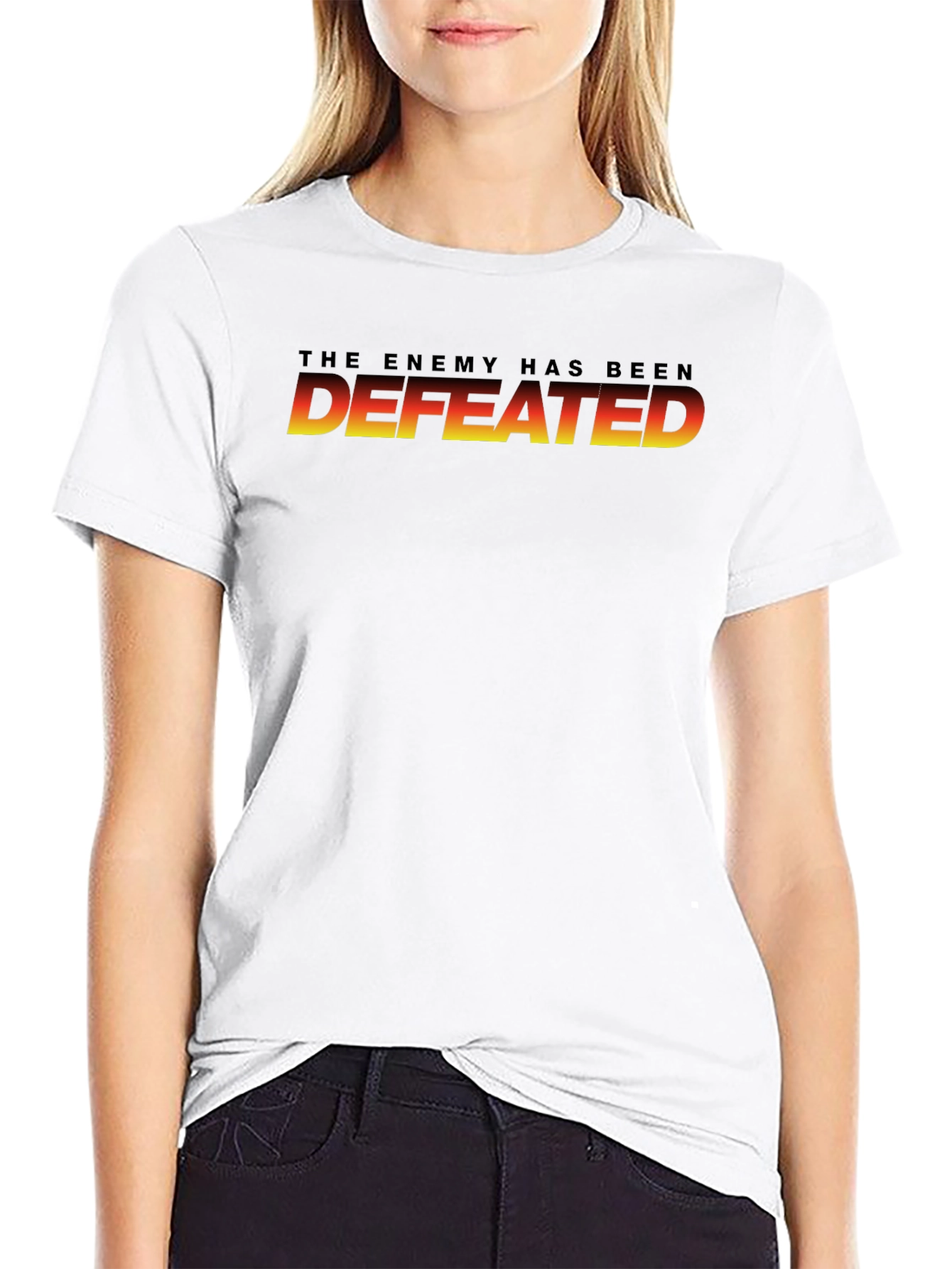 The Enemy Has Been Defeated Graphic Tee - Black