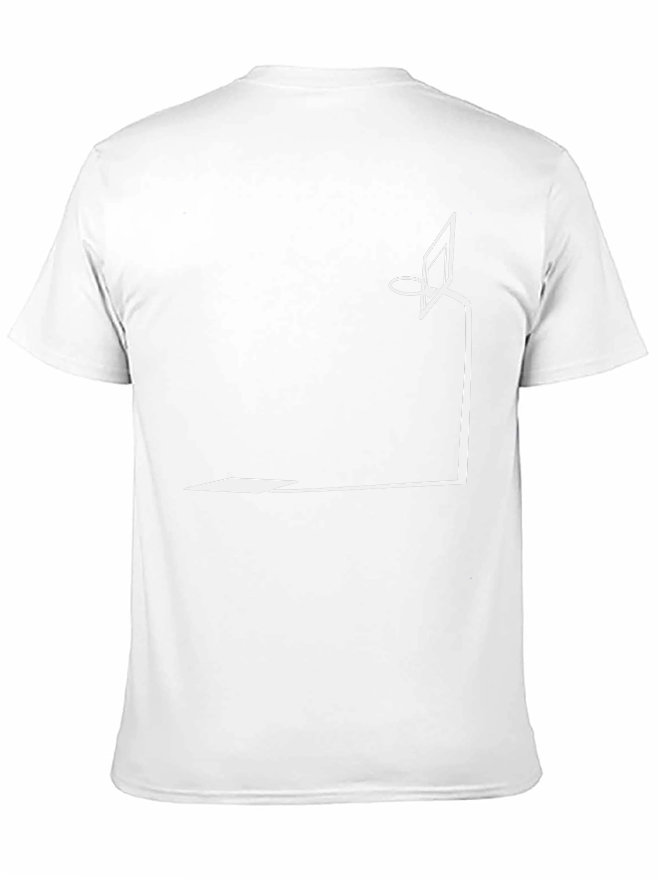 Minimalist Basketball Hoop Graphic Tee