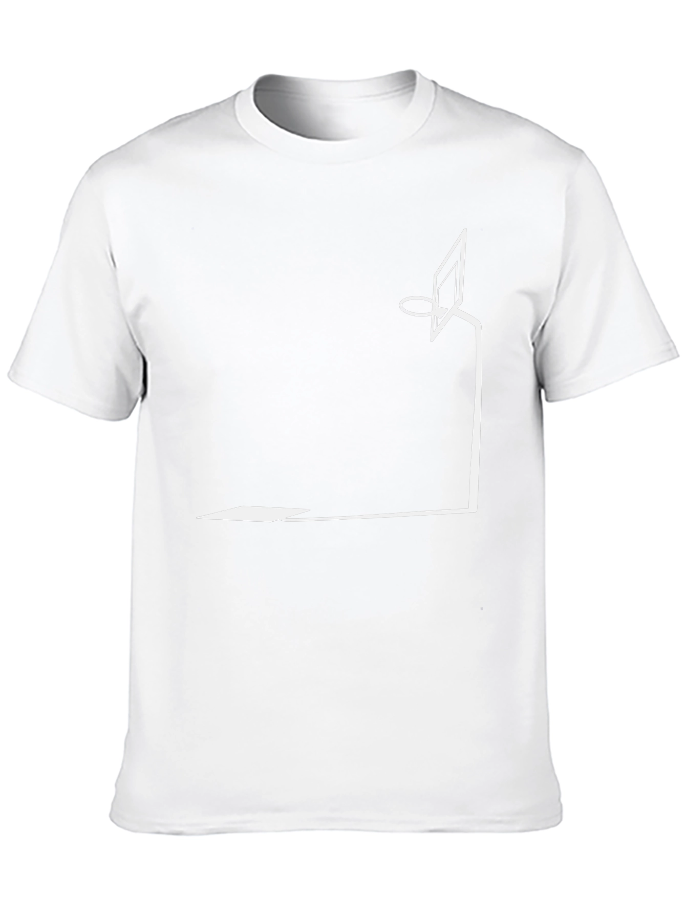 Minimalist Basketball Hoop Graphic Tee