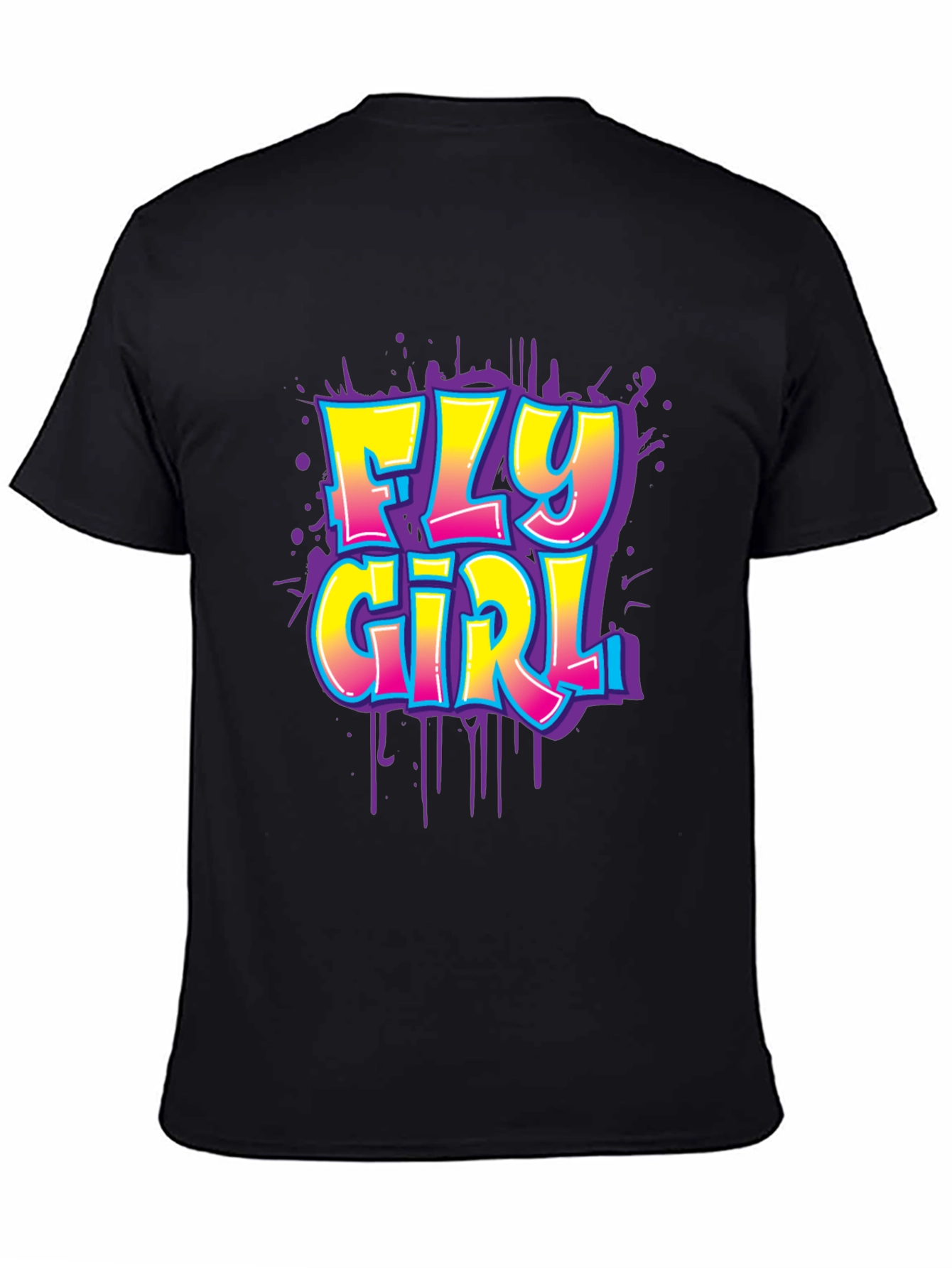 Fly Girl Graphic Tee - Black