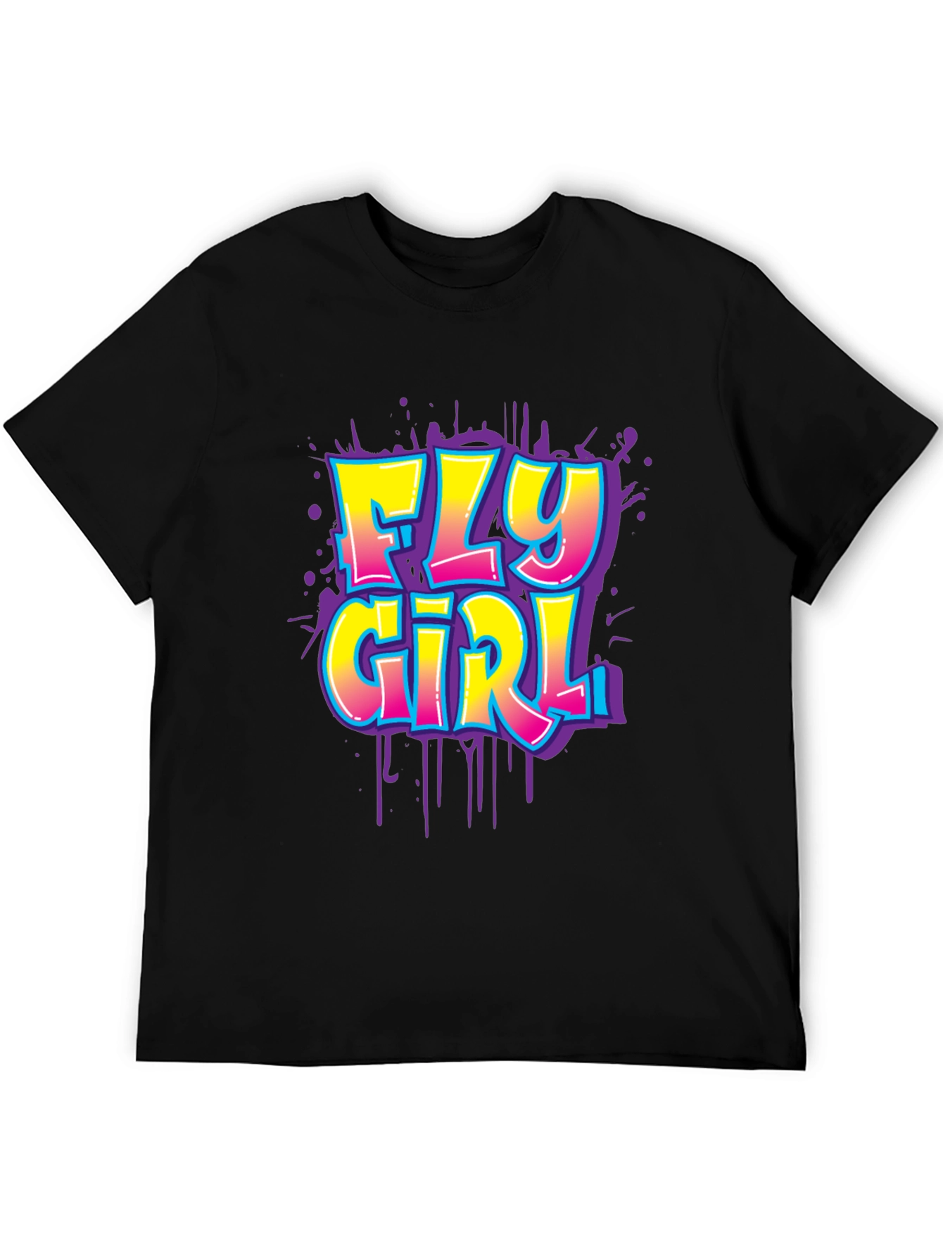 Fly Girl Graphic Tee - Black