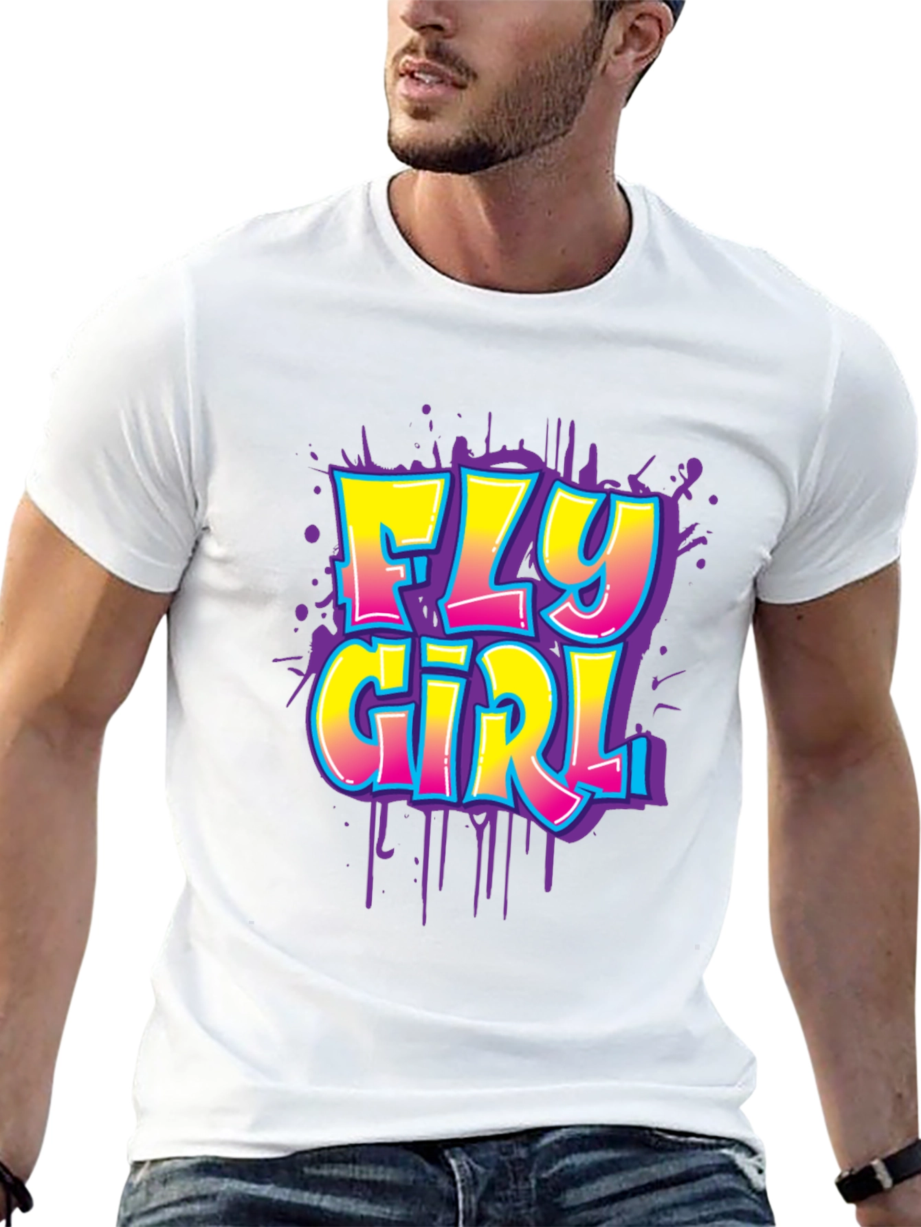 Fly Girl Graphic Tee - Black