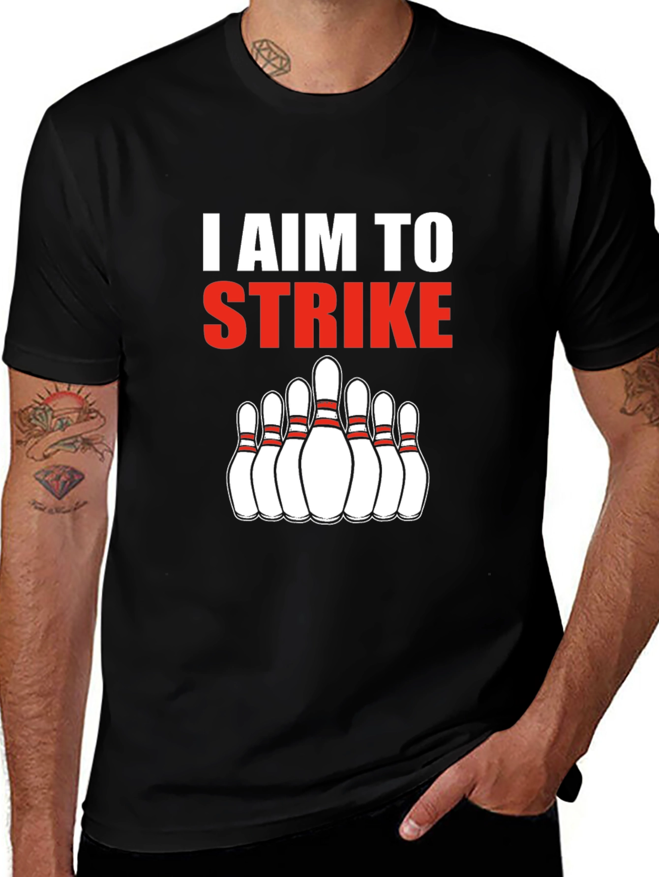 I Aim To Strike Bowling T-Shirt