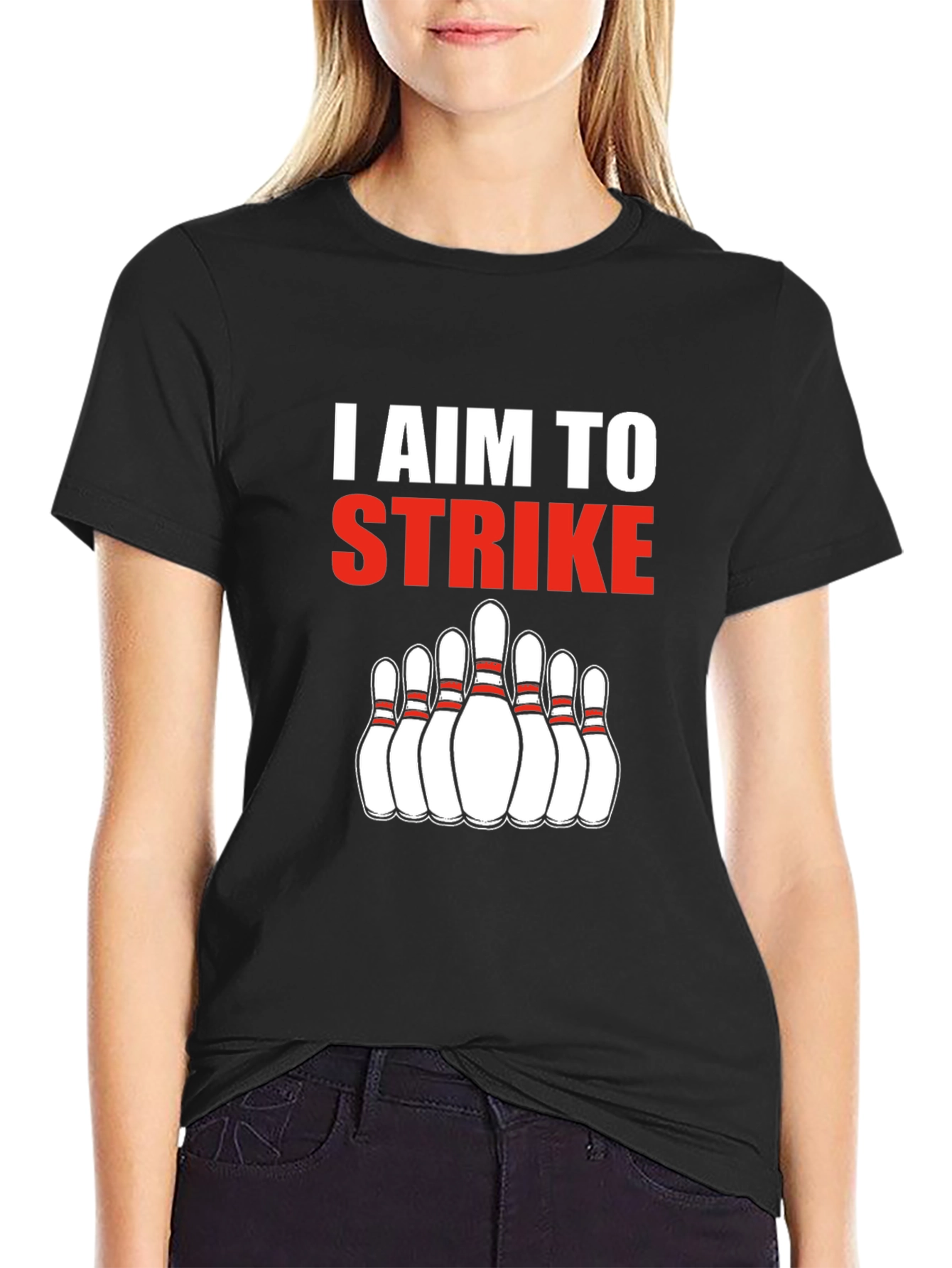I Aim To Strike Bowling T-Shirt