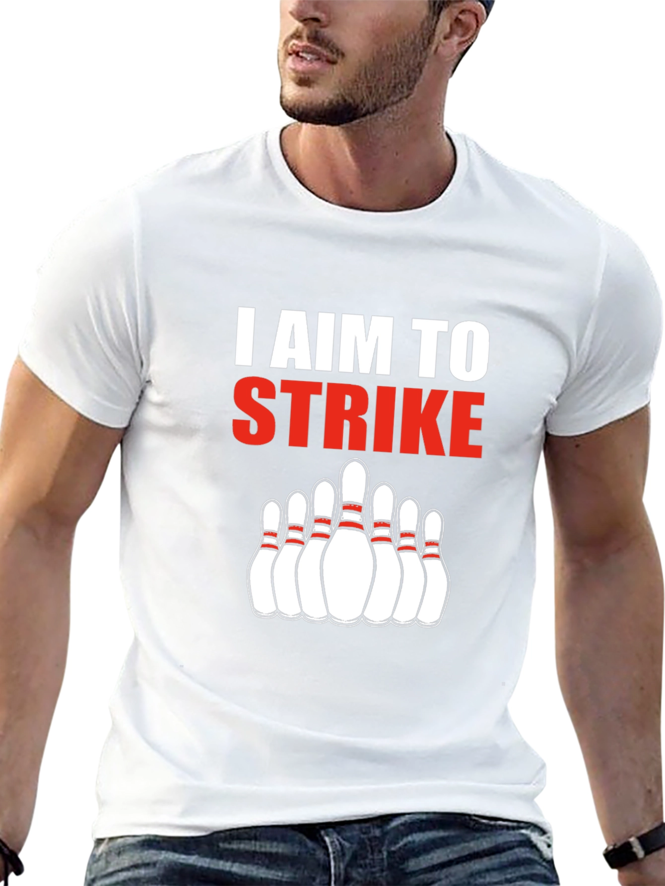 I Aim To Strike Bowling T-Shirt