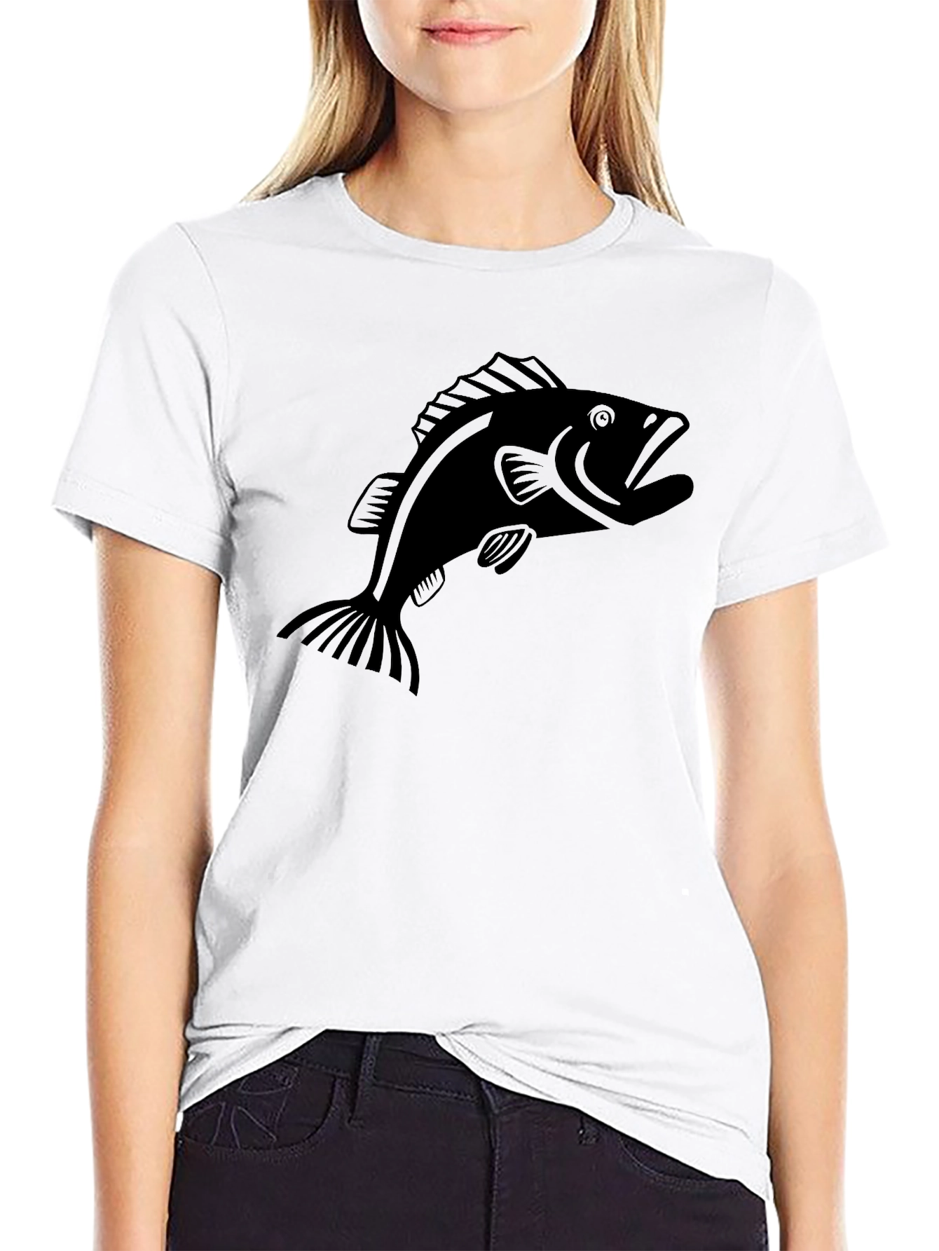 Black Bass Graphic Tee - Fishing Lover Apparel