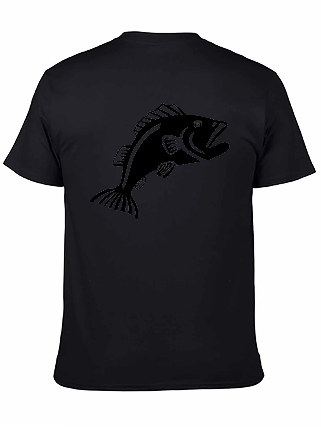 Black Bass Graphic Tee - Fishing Lover Apparel