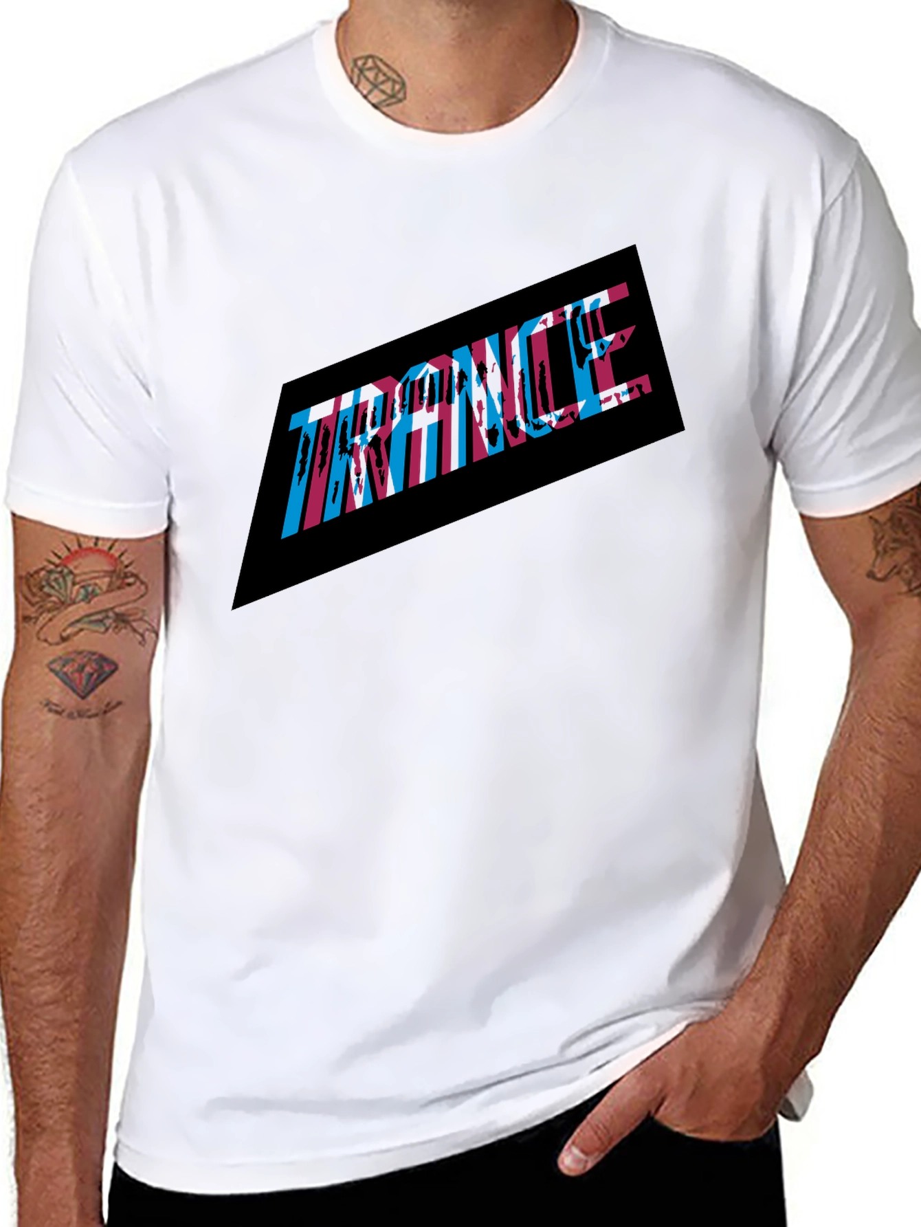 Ukraine Distressed T-Shirt - Mens Black Tee
