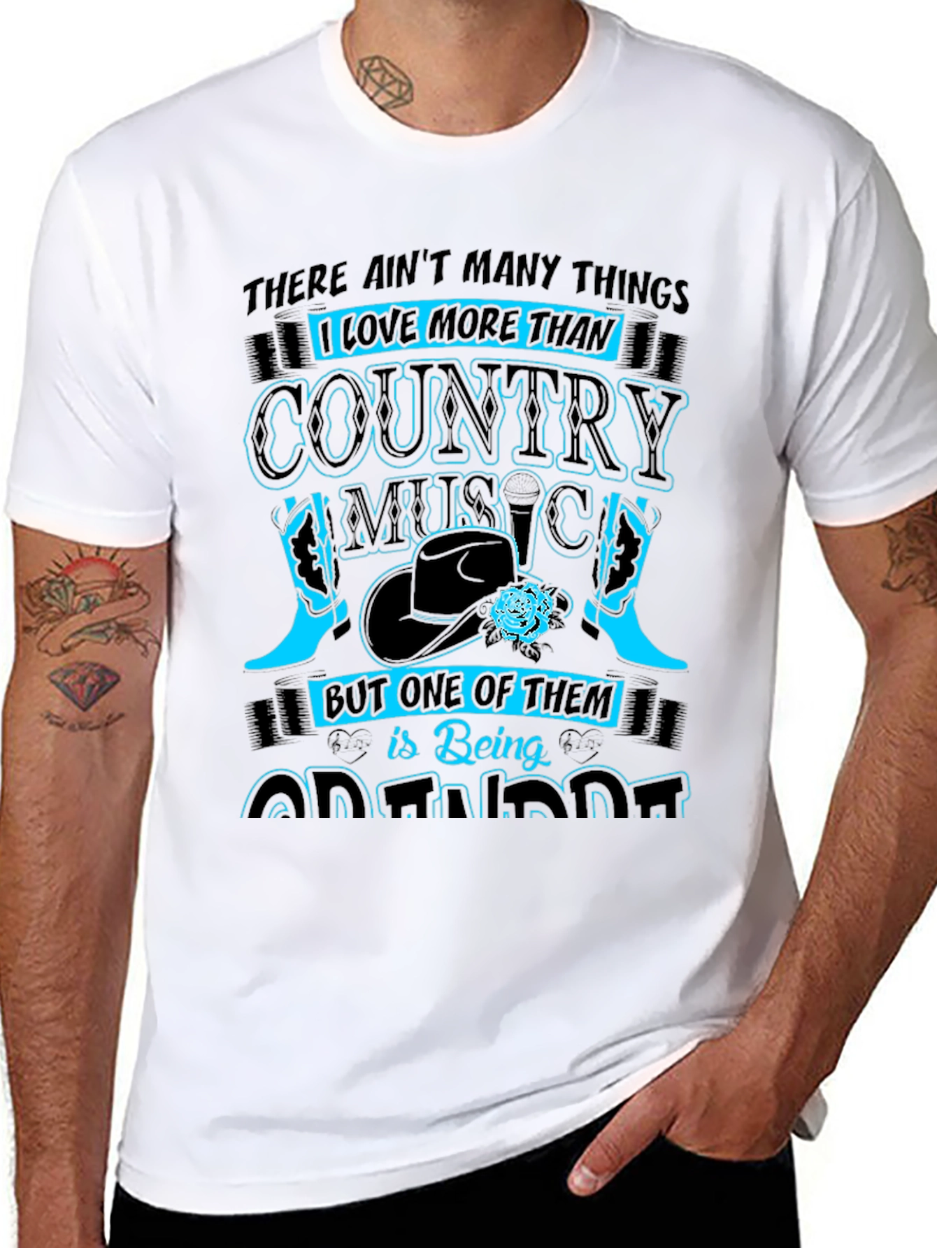 Country Music & Outdoors Graphic T-Shirt