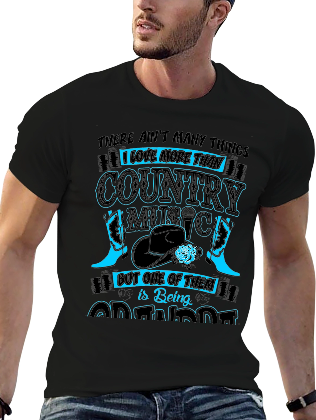 Country Music & Outdoors Graphic T-Shirt