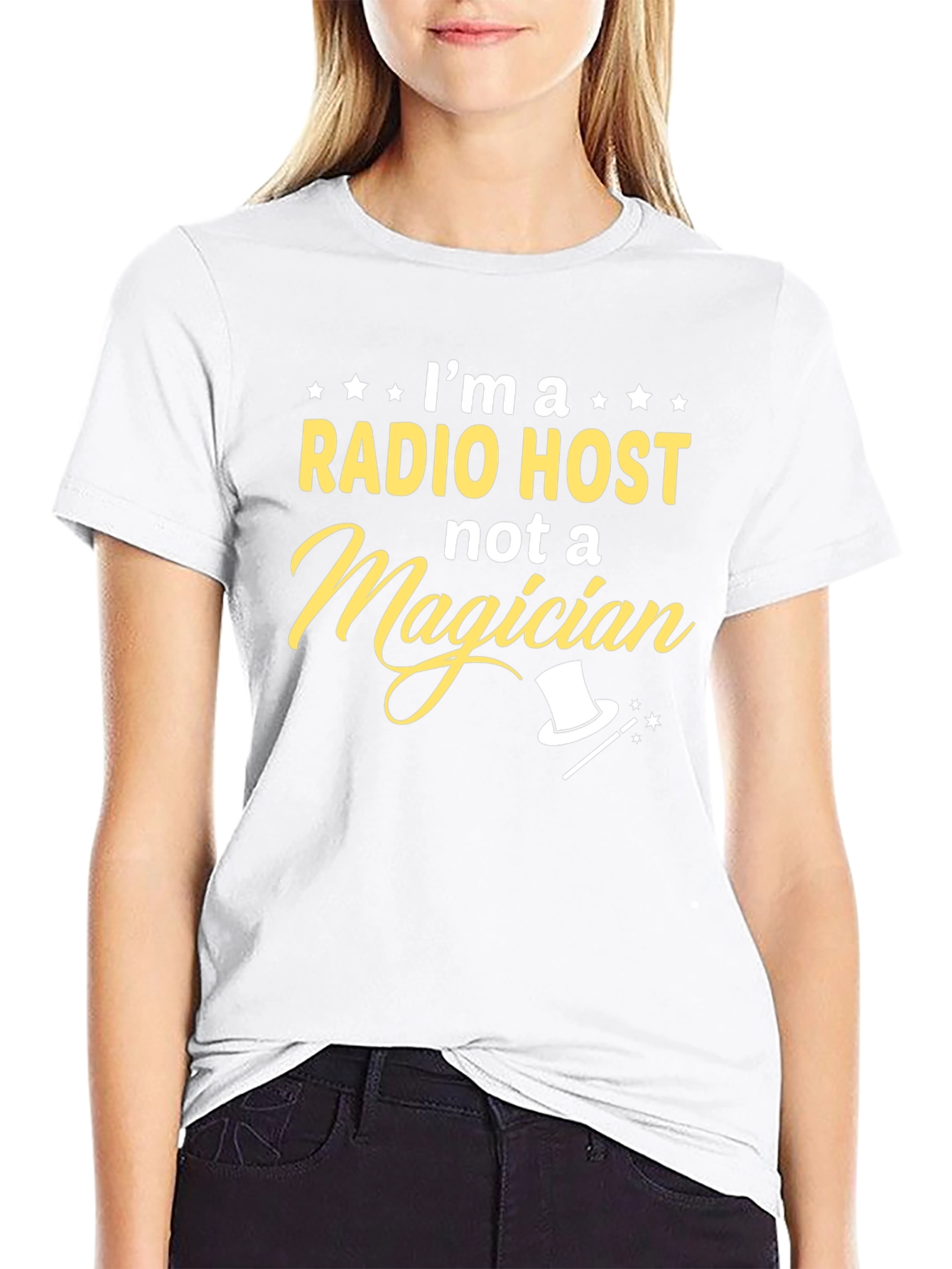 Radio Host T-Shirt - Not a Magician Funny Tee