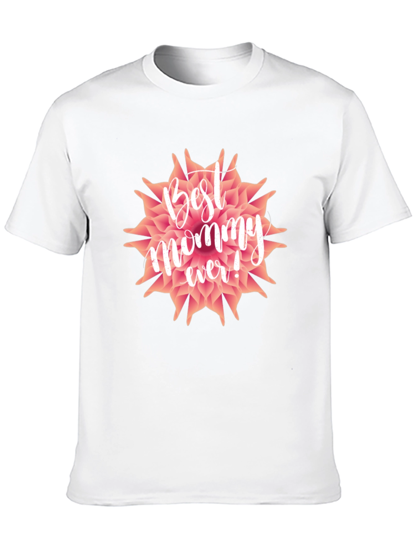 Best Mommy Ever T-Shirt - Floral Design