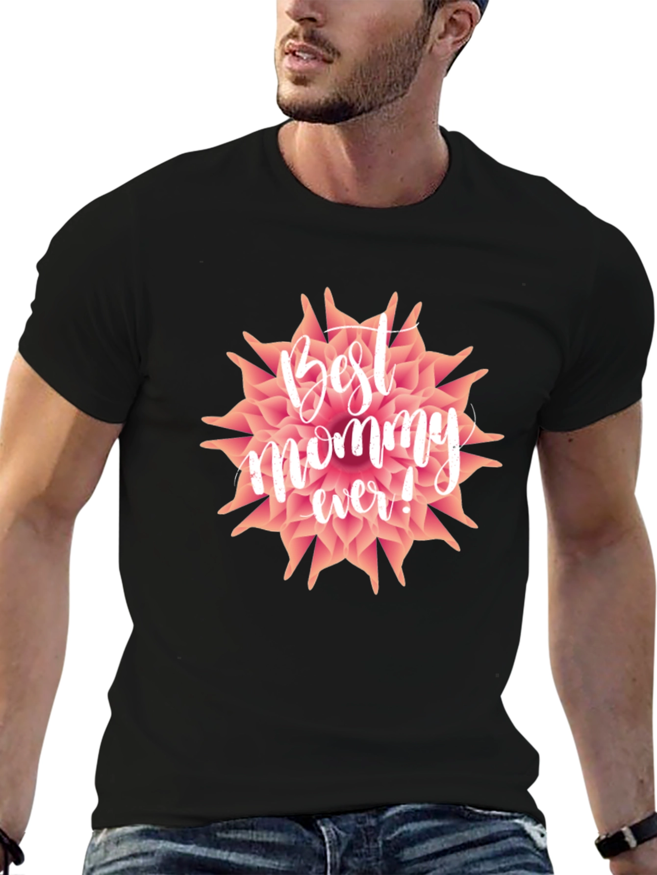 Best Mommy Ever T-Shirt - Floral Design