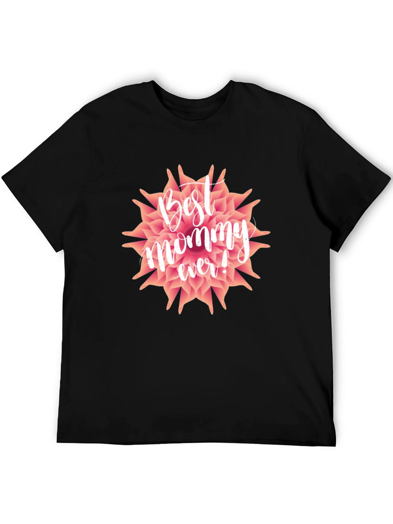 Best Mommy Ever T-Shirt - Floral Design