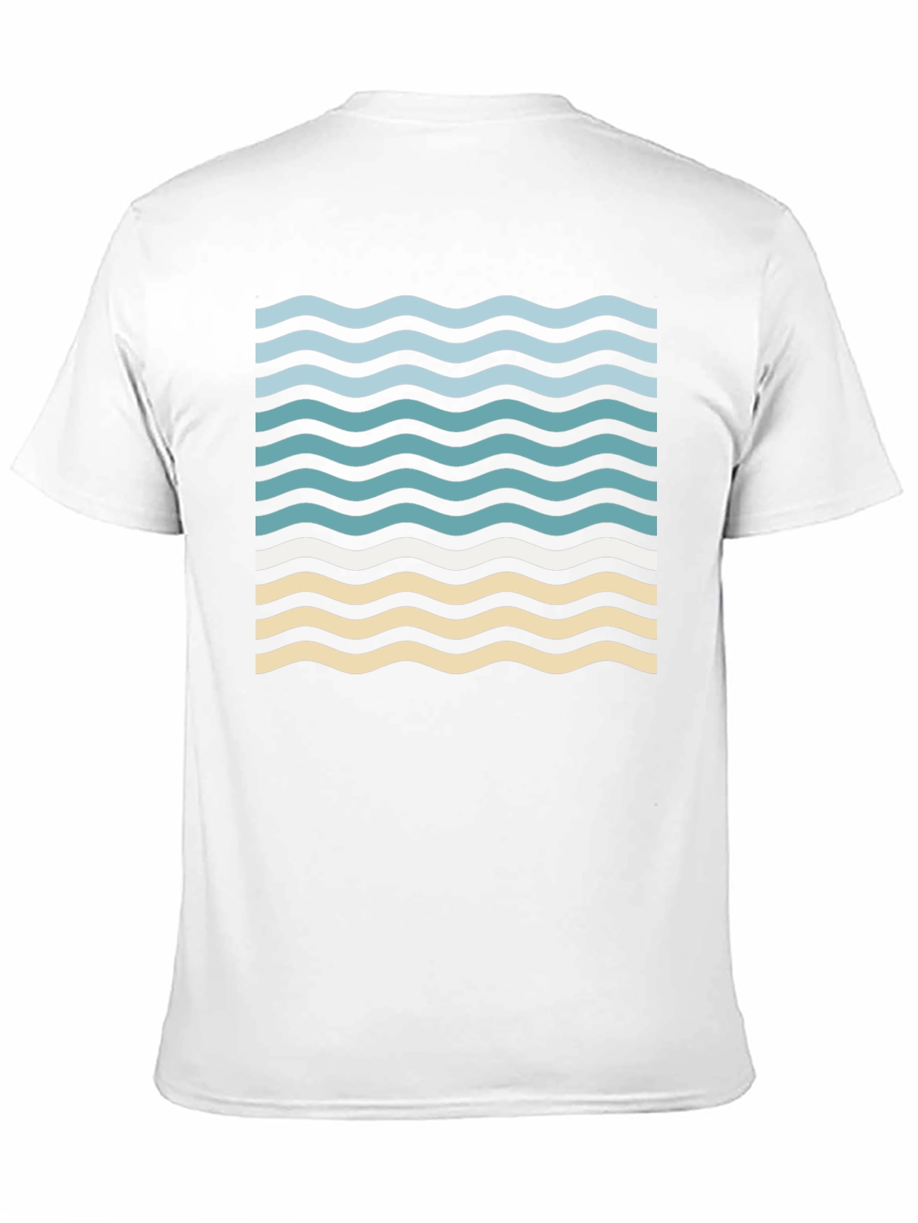 Wavy Graphic Tee - Beach Vibes Shirt
