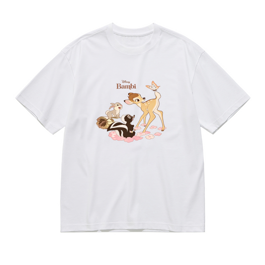 Cute Bambi & Forest Friends Disney Plus?Size Women T?Shirt