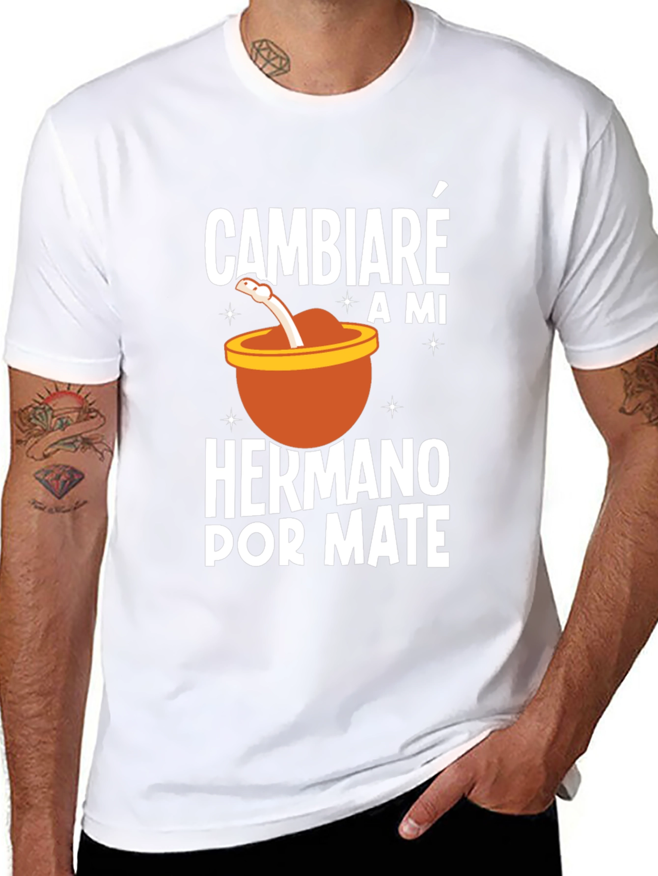 Cambiare A Mi Hermano Por Mate Black T-Shirt