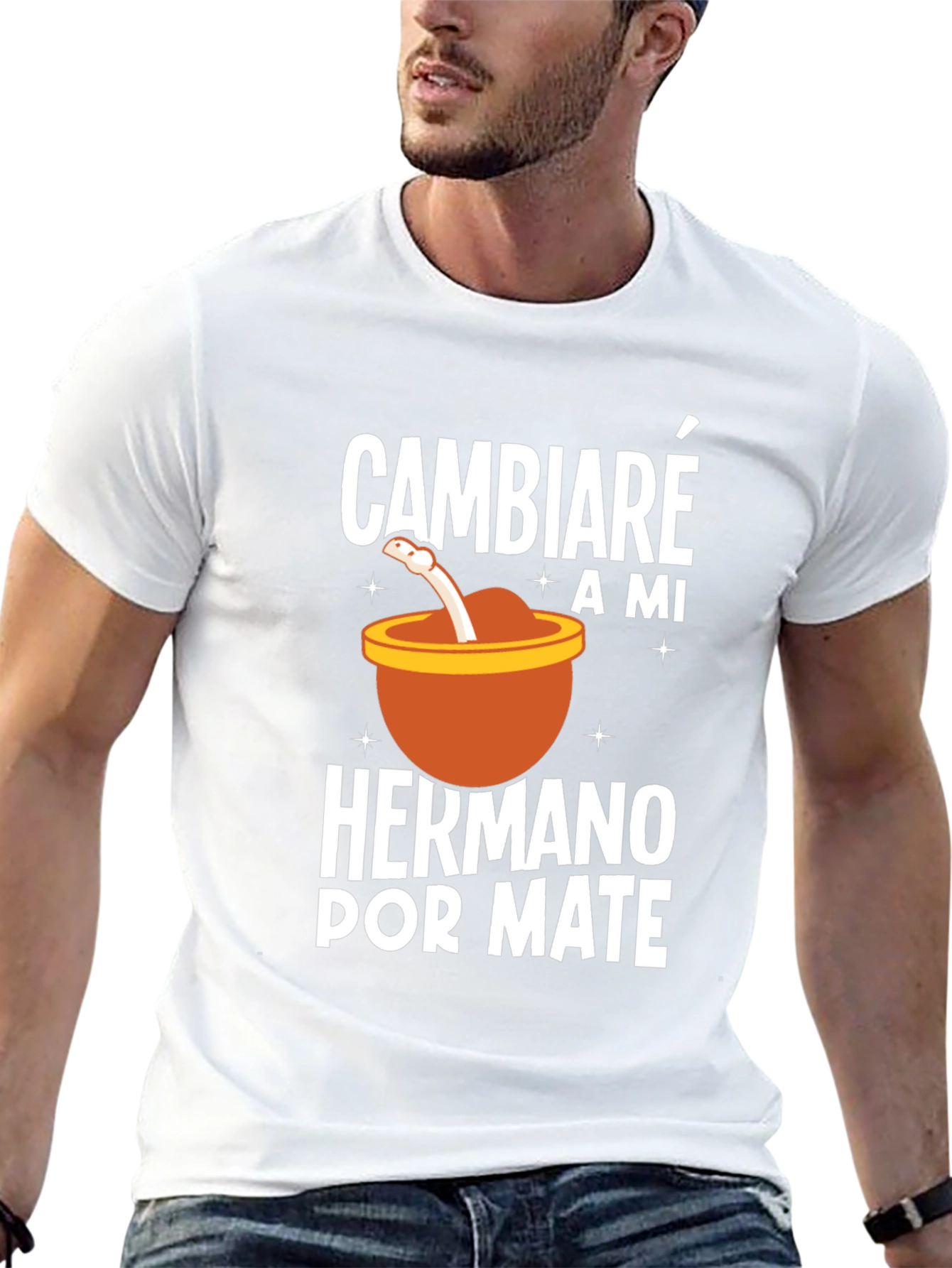 Cambiare A Mi Hermano Por Mate Black T-Shirt