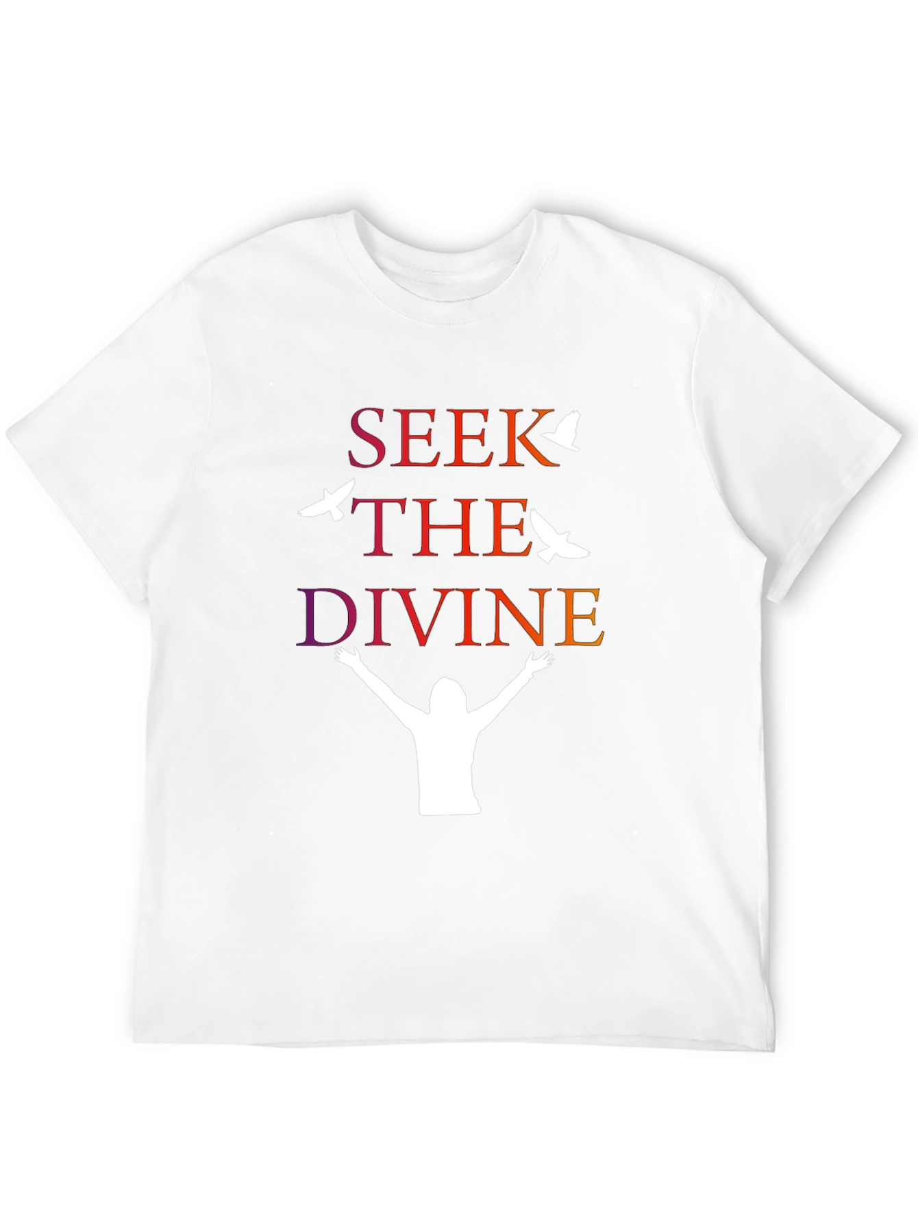 Seek The Divine Graphic T-Shirt - Black
