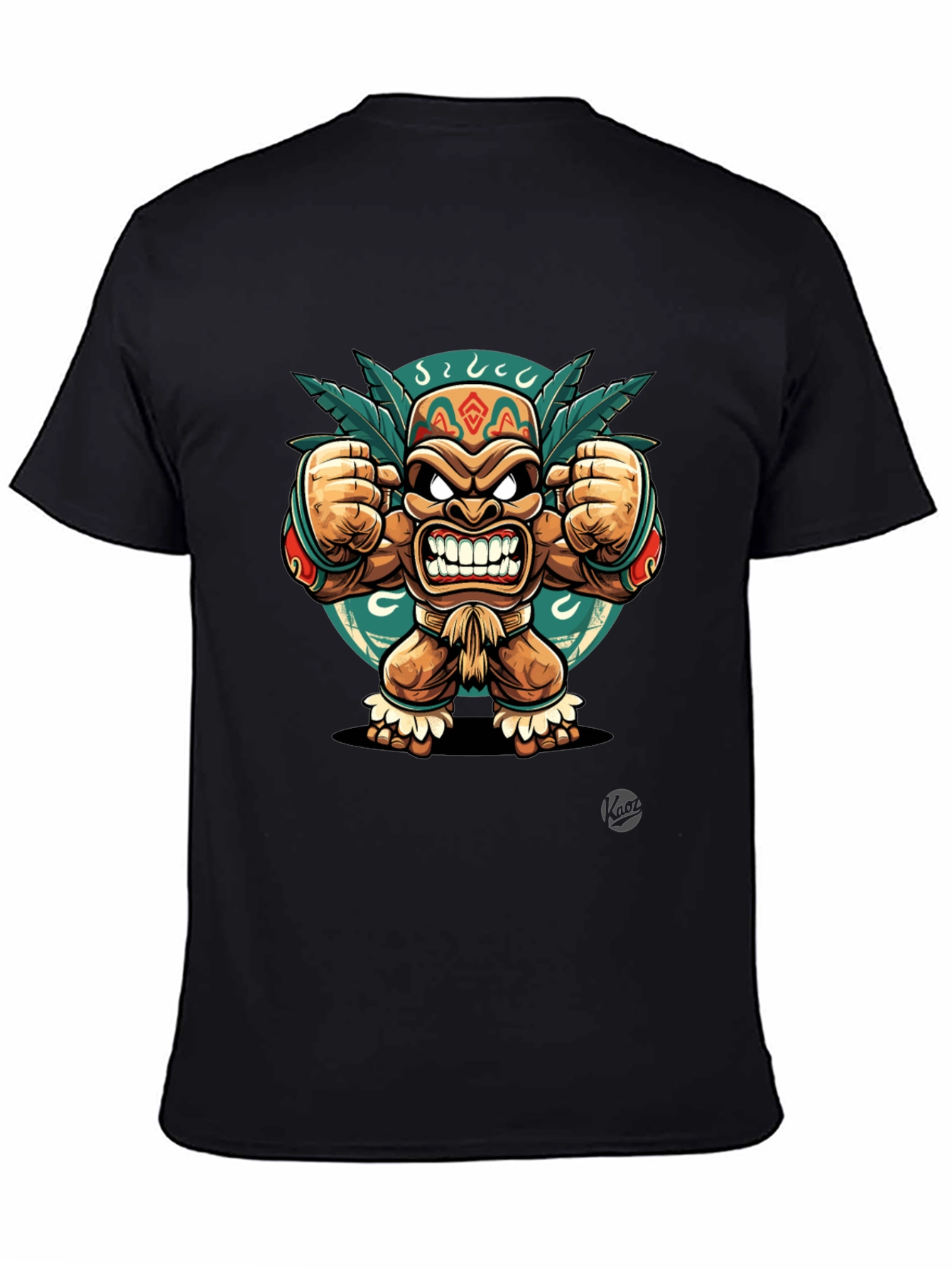 Angry Tiki Black T-Shirt