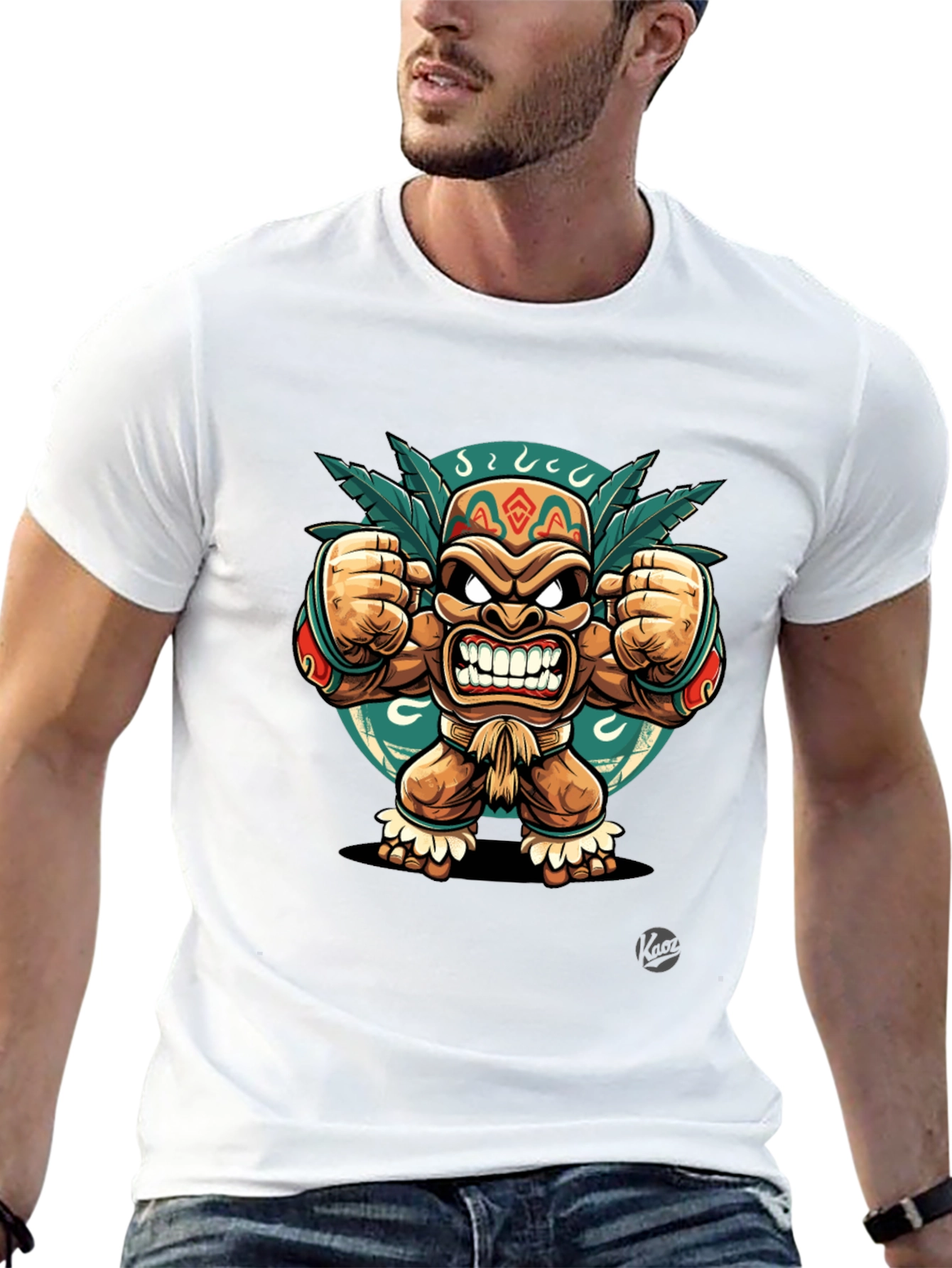Angry Tiki Black T-Shirt