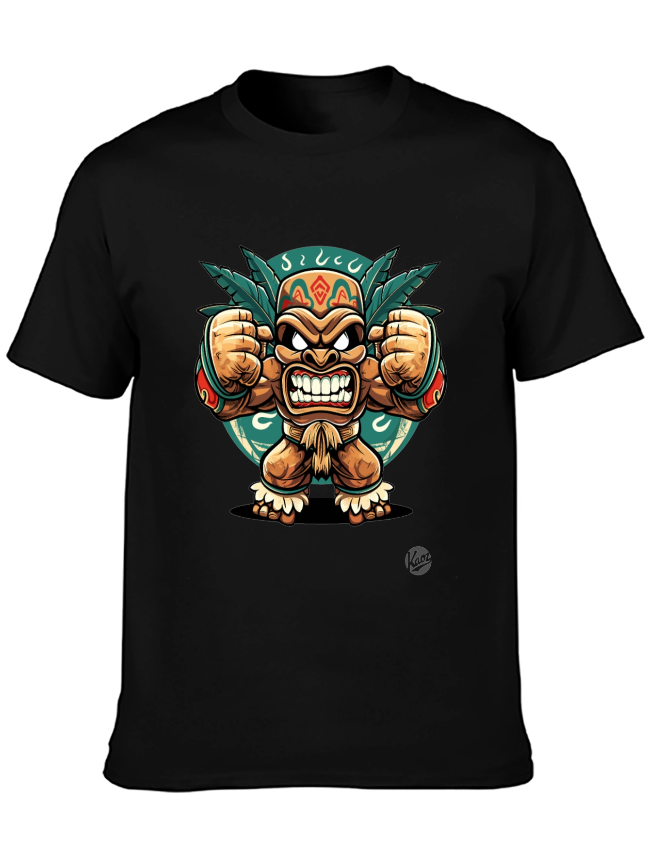 Angry Tiki Black T-Shirt