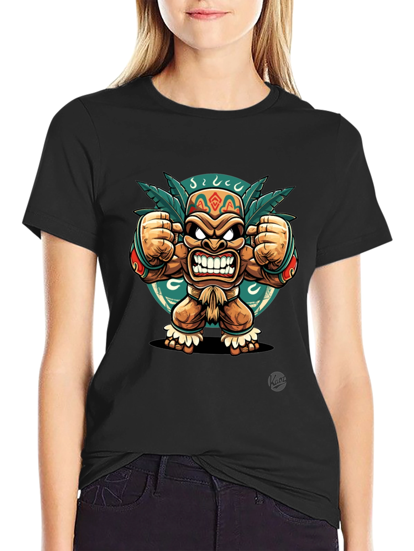 Angry Tiki Black T-Shirt