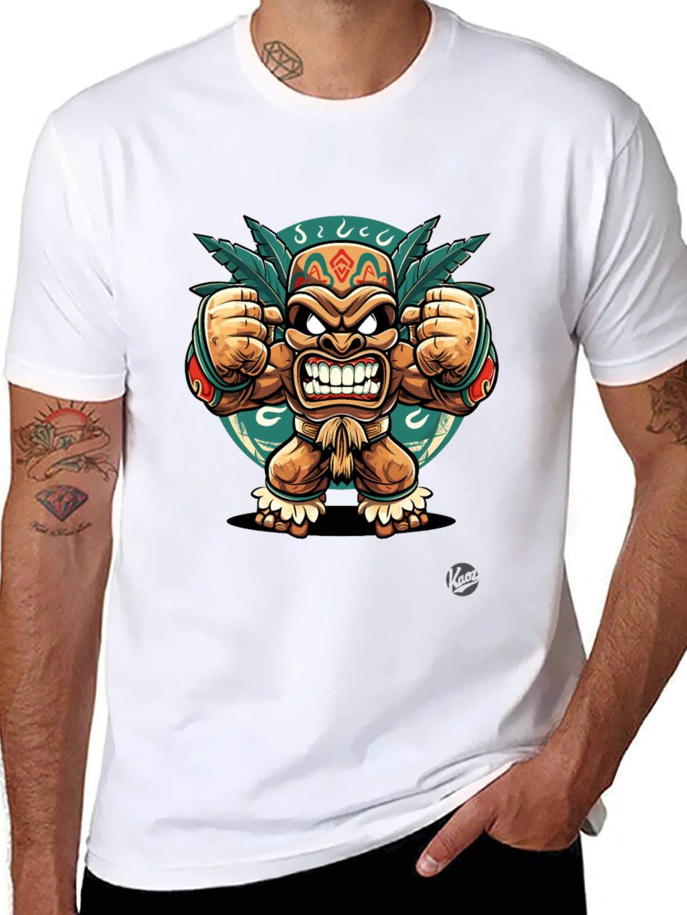 Angry Tiki Black T-Shirt