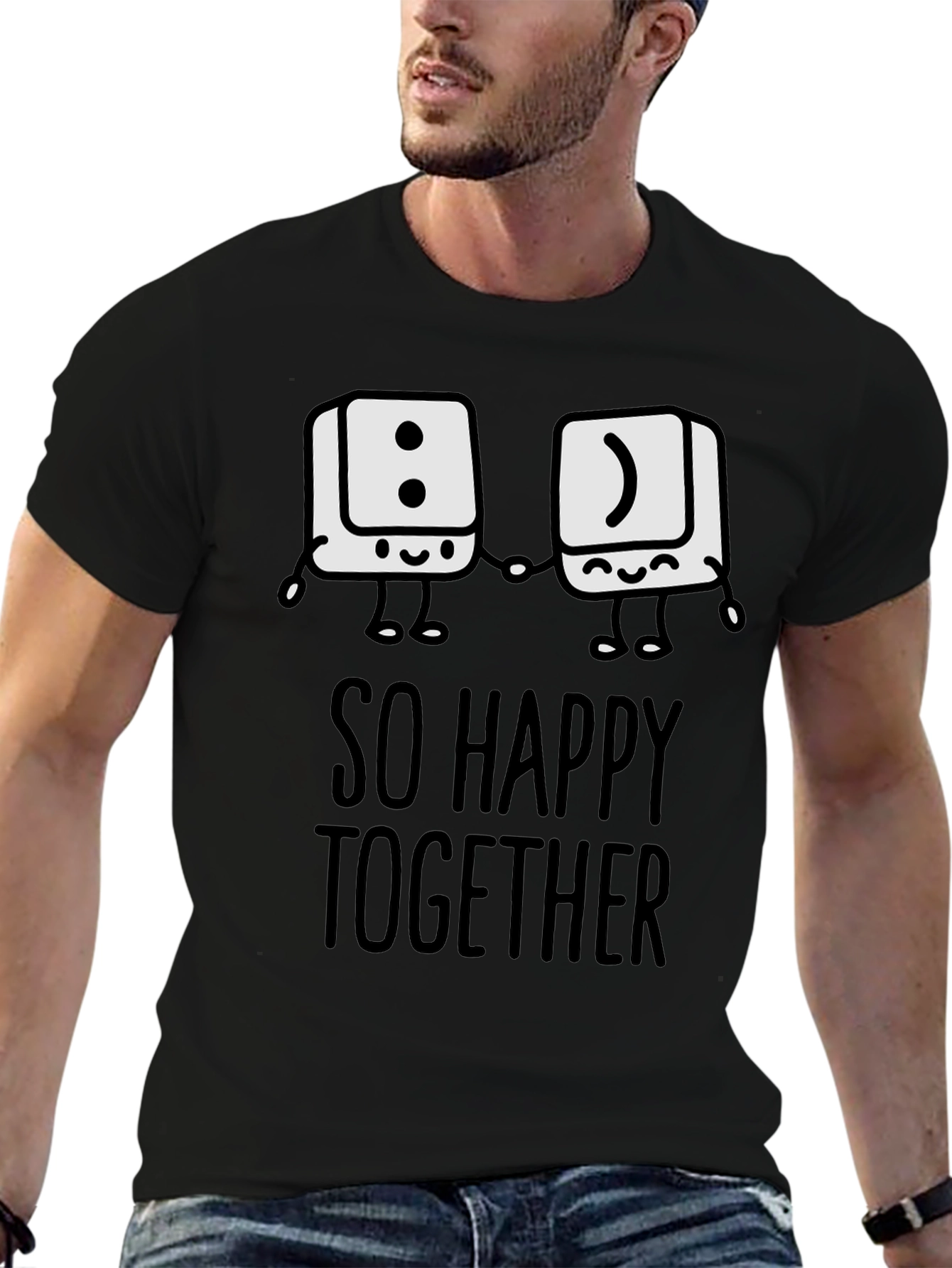 So Happy Together Graphic T-Shirt - Fun Couple Tee