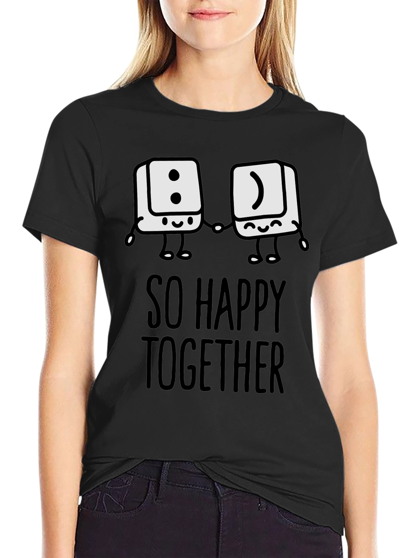 So Happy Together Graphic T-Shirt - Fun Couple Tee