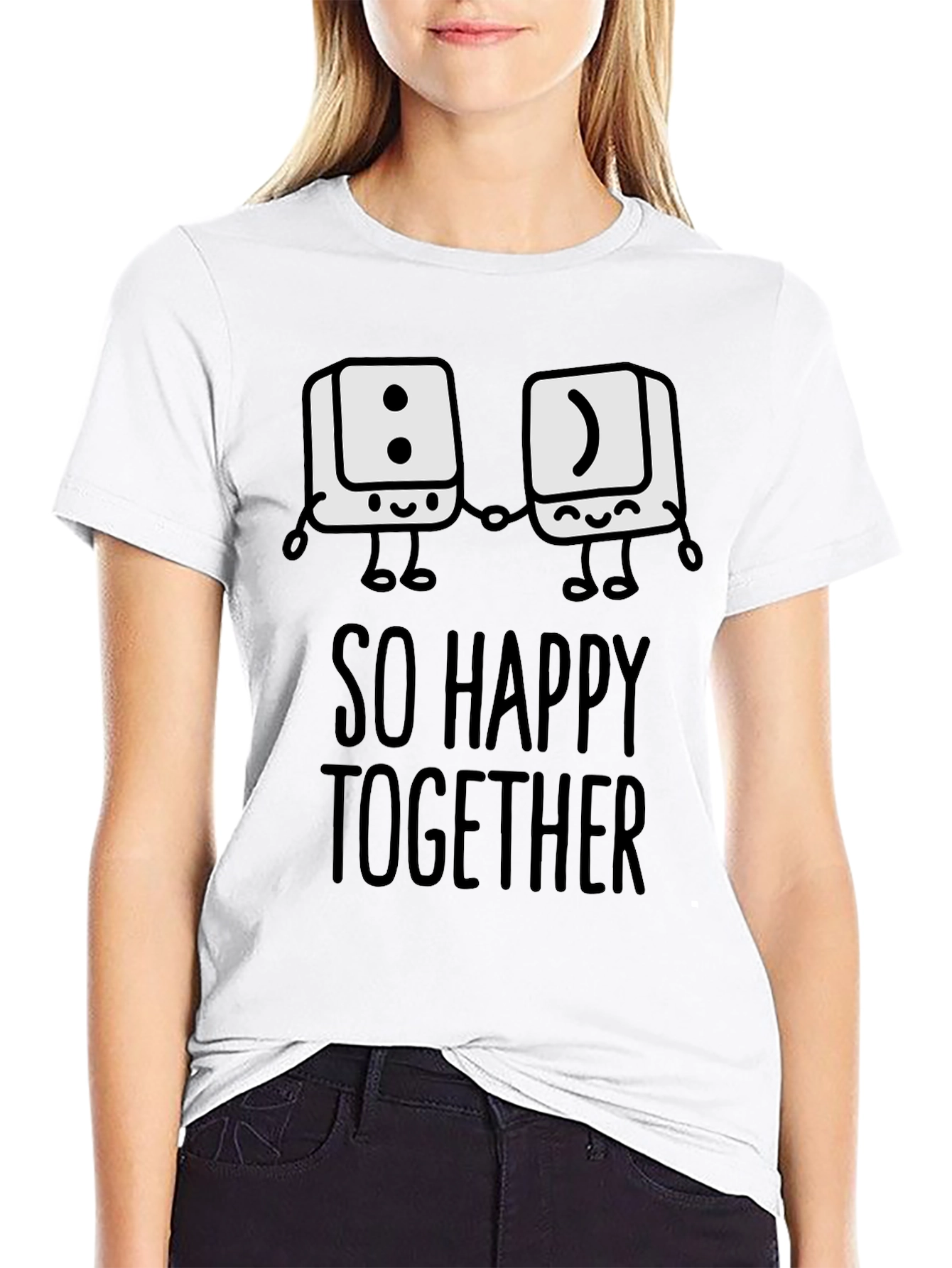 So Happy Together Graphic T-Shirt - Fun Couple Tee