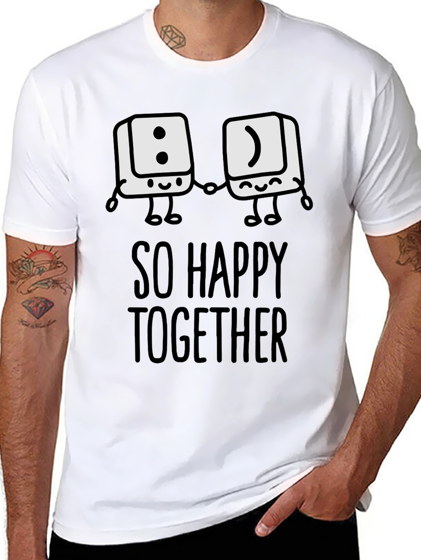 So Happy Together Graphic T-Shirt - Fun Couple Tee